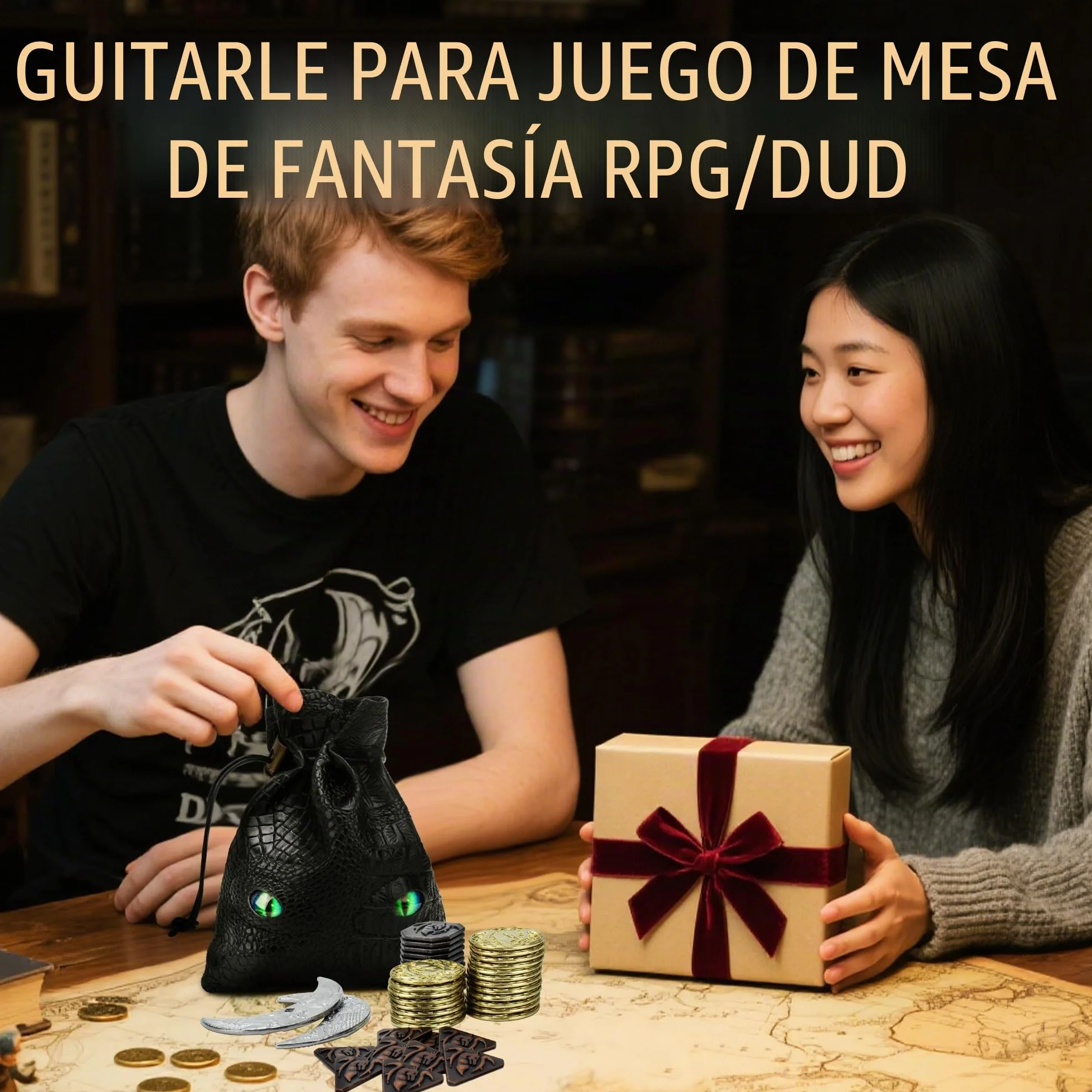 145 Monedas de Metal DND y Bolsa de Cuero, Contiene 60 Monedas de Oro, 40 Monedas de Plata, 40 de Cobre y 5 Monedas de Platino, Bueno para Juegos de Mesa RPG.
