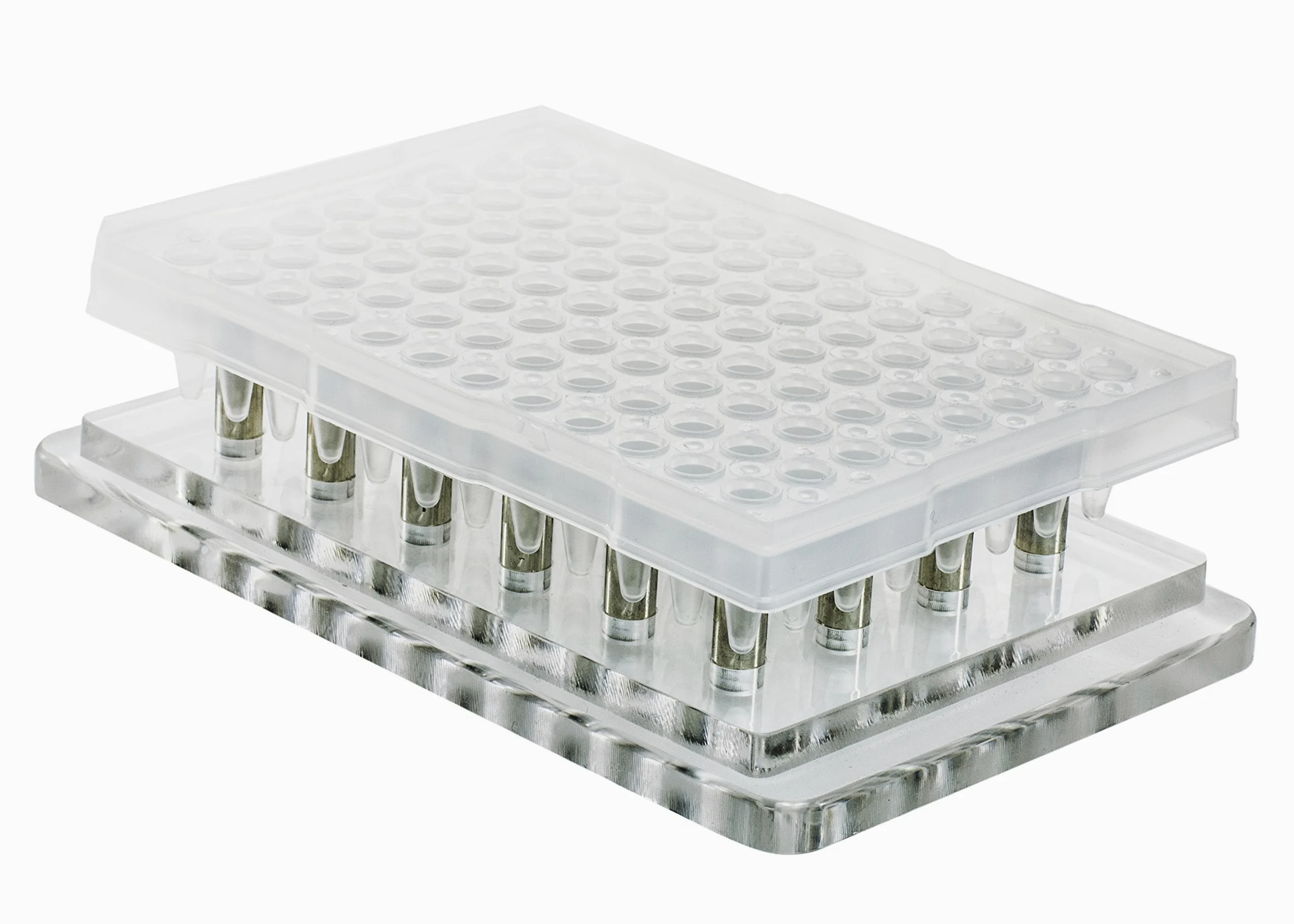 Bel-Art - Estante de separación de cuentas magnético para placa de tubo PCR de 96 pozos (F19900-0003)