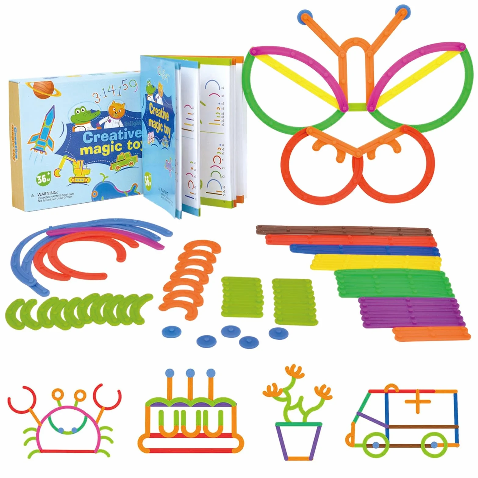 Juguetes Montessori 3-5 Años, Puzzle Tangram Rompecabezas Niños, Educativos Motricidad Fina Coordinación Ojo-Mano