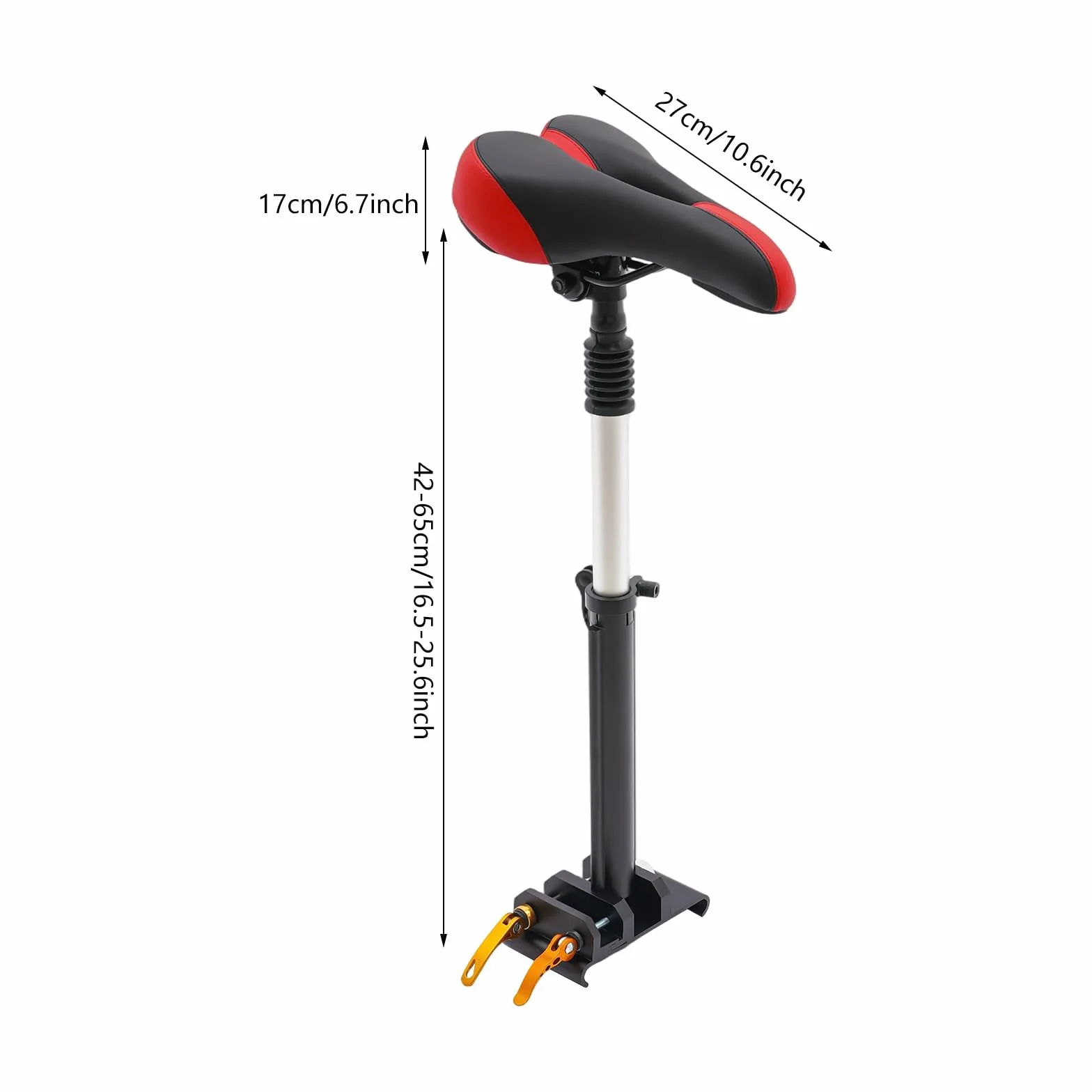 Sillín universal plegable para patinete eléctrico ajuste altura 40-60 cm transpirable poliuretano