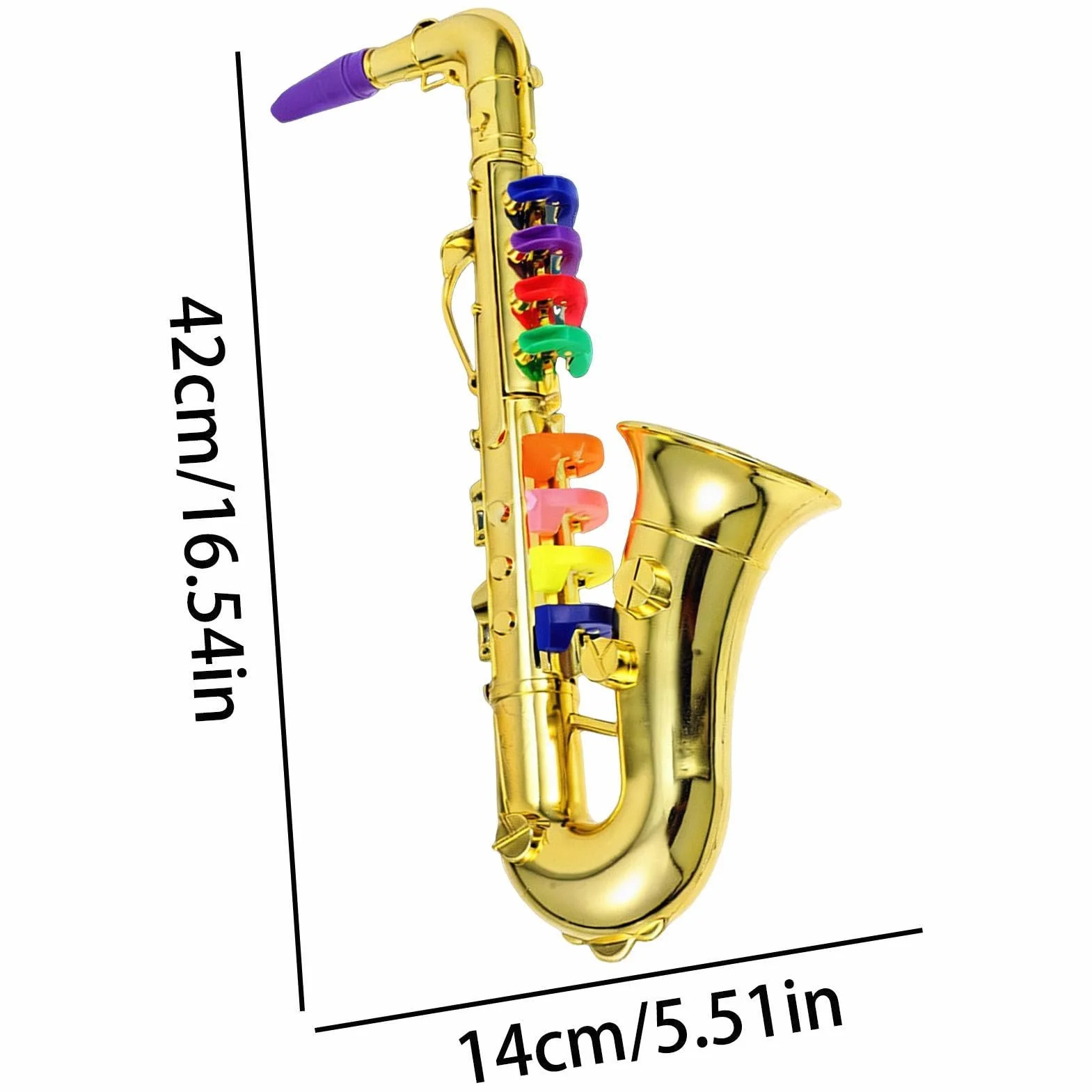 Saxofón de para niños | Instrumento musical saxofón – educativo – para cumpleaños escuela actuaciones escenario roles espectáculo talento regalo niños niñas