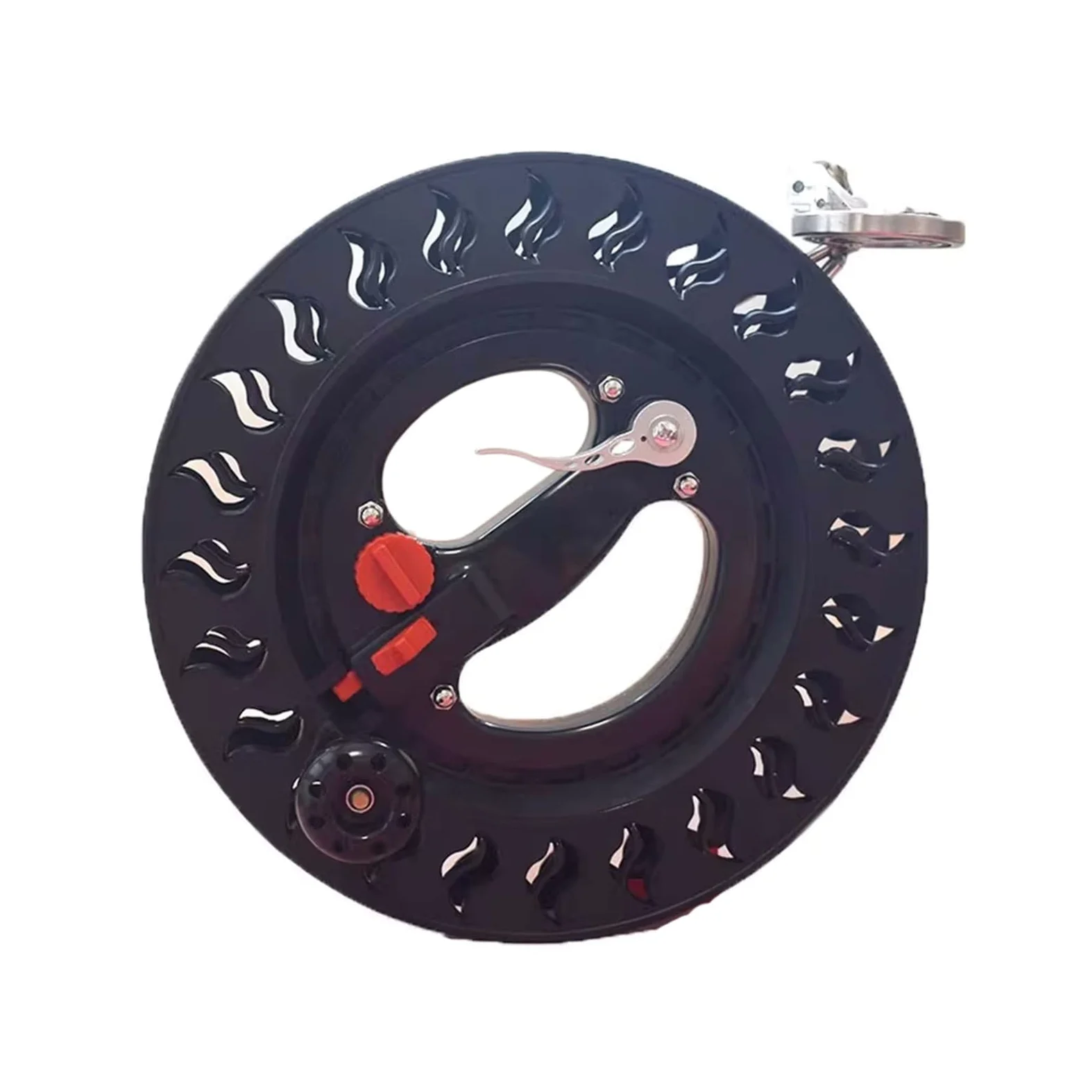 Carrete enrollador de línea para Cometas, Rueda de Agarre para Carrete de bobinado para niños y Adultos, Bloqueo Seguro, Accesorio Profesional y Duradero para Cometas (tamaño: 23 cm)