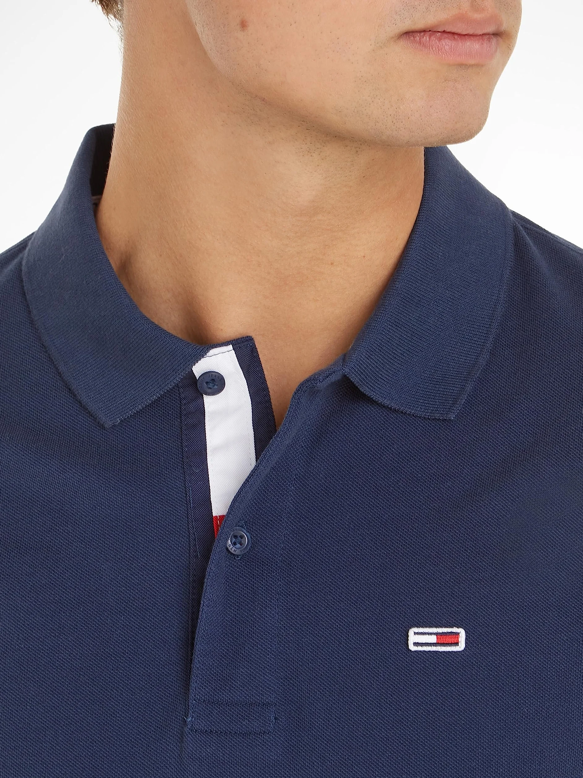 Tommy Jeans Polo de Manga Corta Hombre Slim Fit