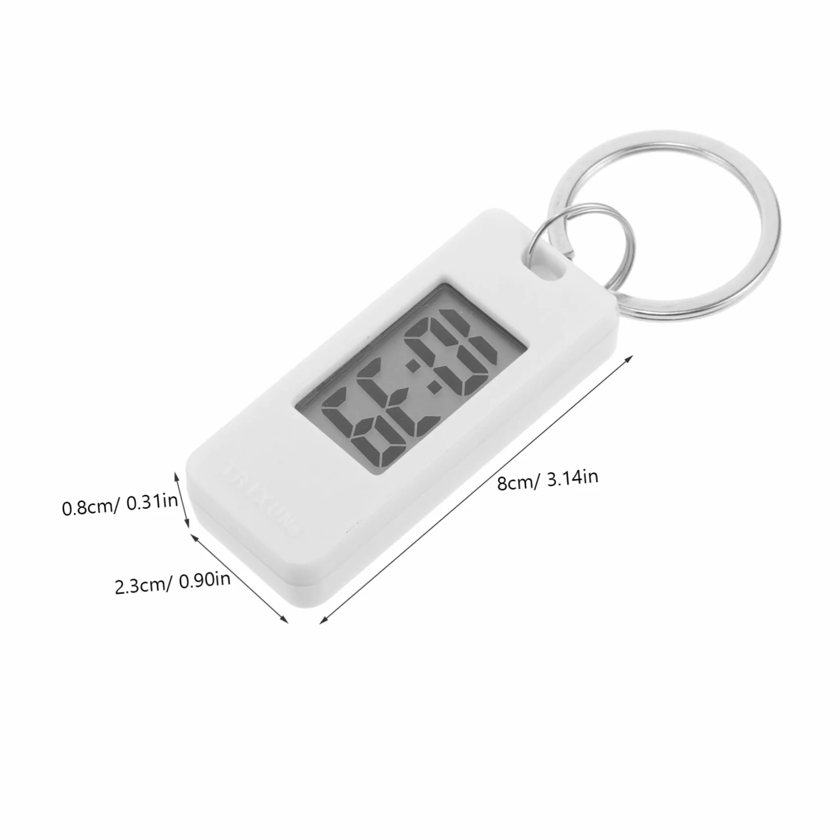 VALICLUD Llavero Reloj Digital de Bolsillo Pequeño Médico Silencioso Colgante ABS