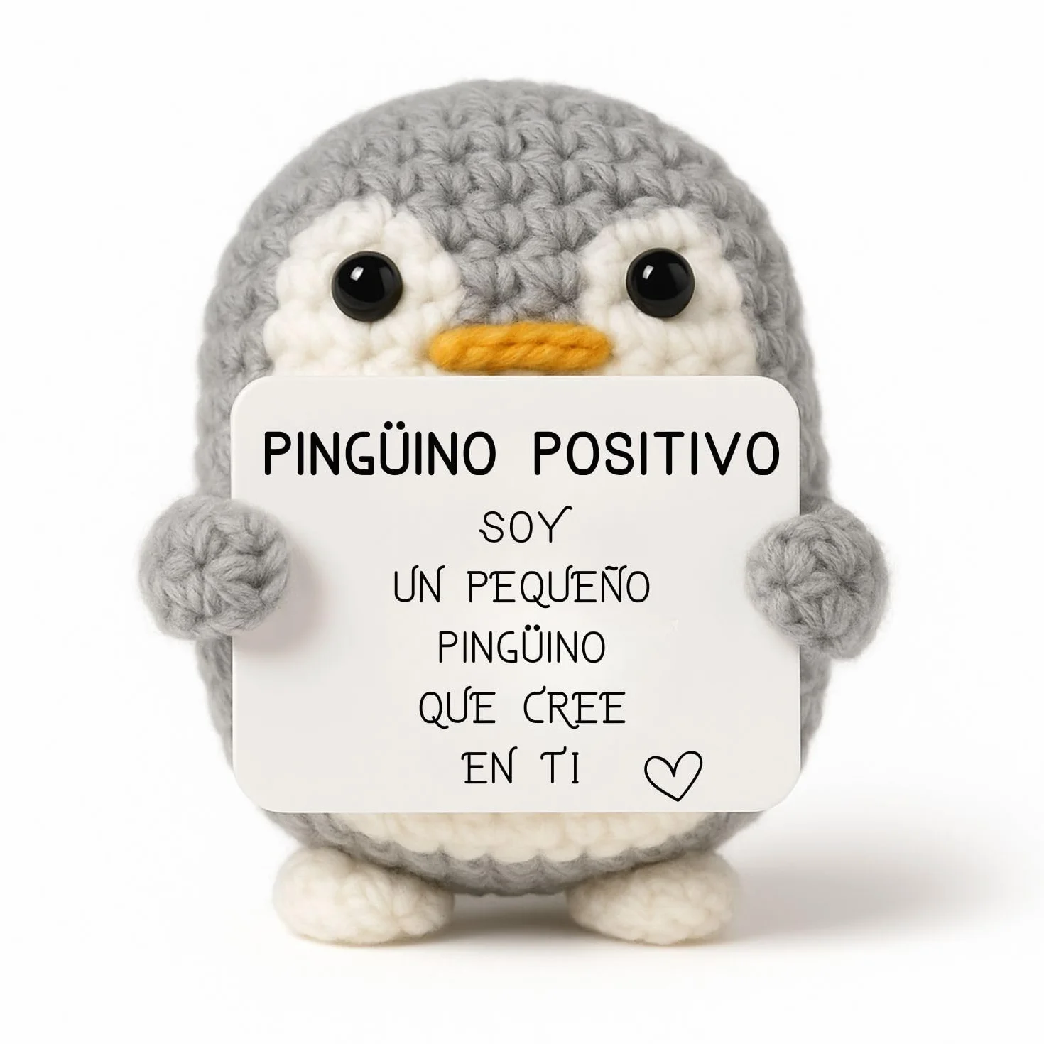 Pingüino Positivo Peluche Divertido Regalo Original Fiesta Infantil Adolescente Cumpleaños Niño Niña