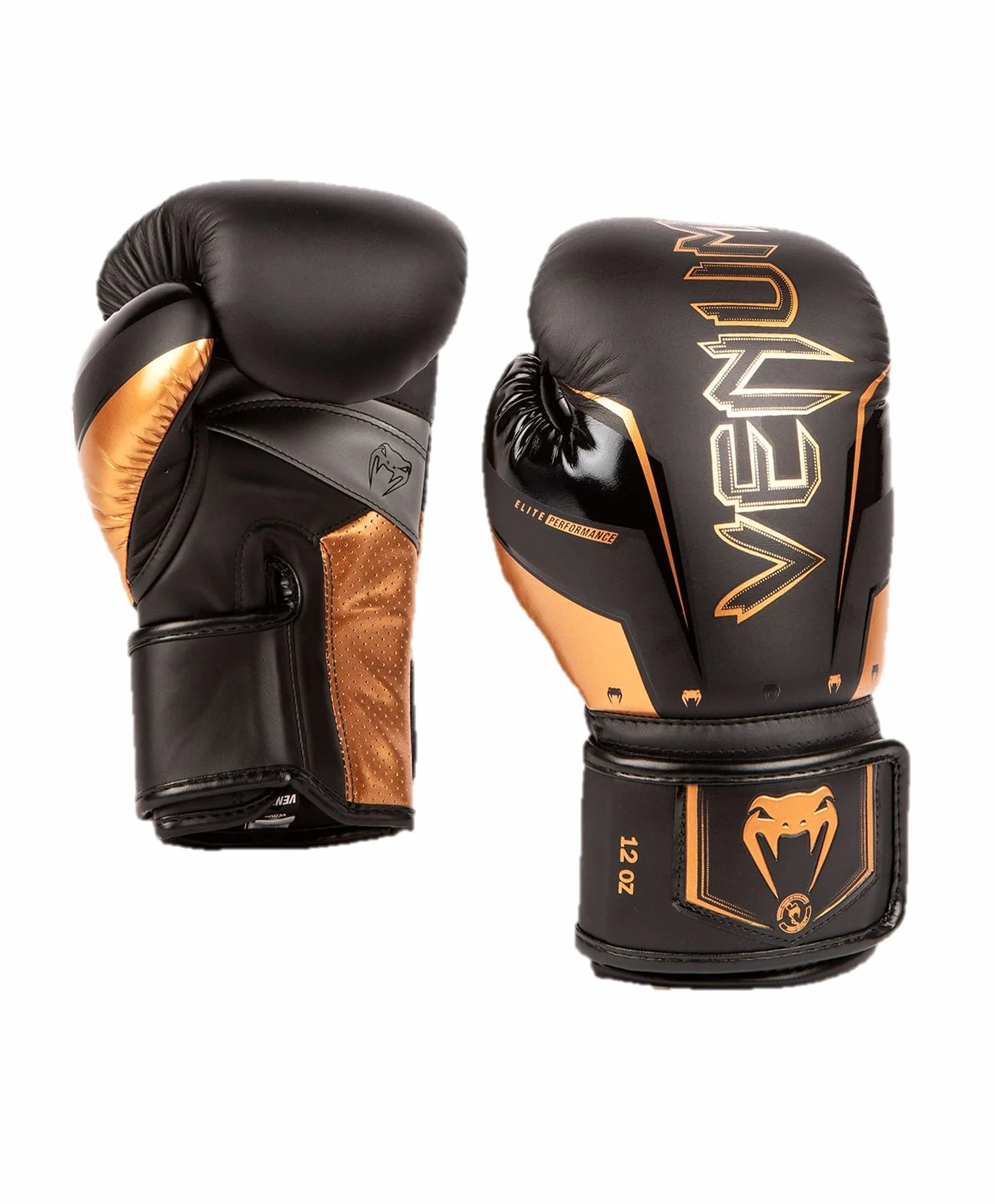 Venum Guantes de Boxeo Elite EVO Negro Bronce 14-Ounce