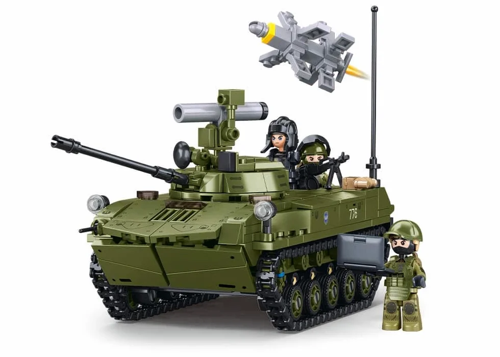 Sluban M38-B1250 BMD-2S Vehículo blindado aerotransportado, 516 Piezas