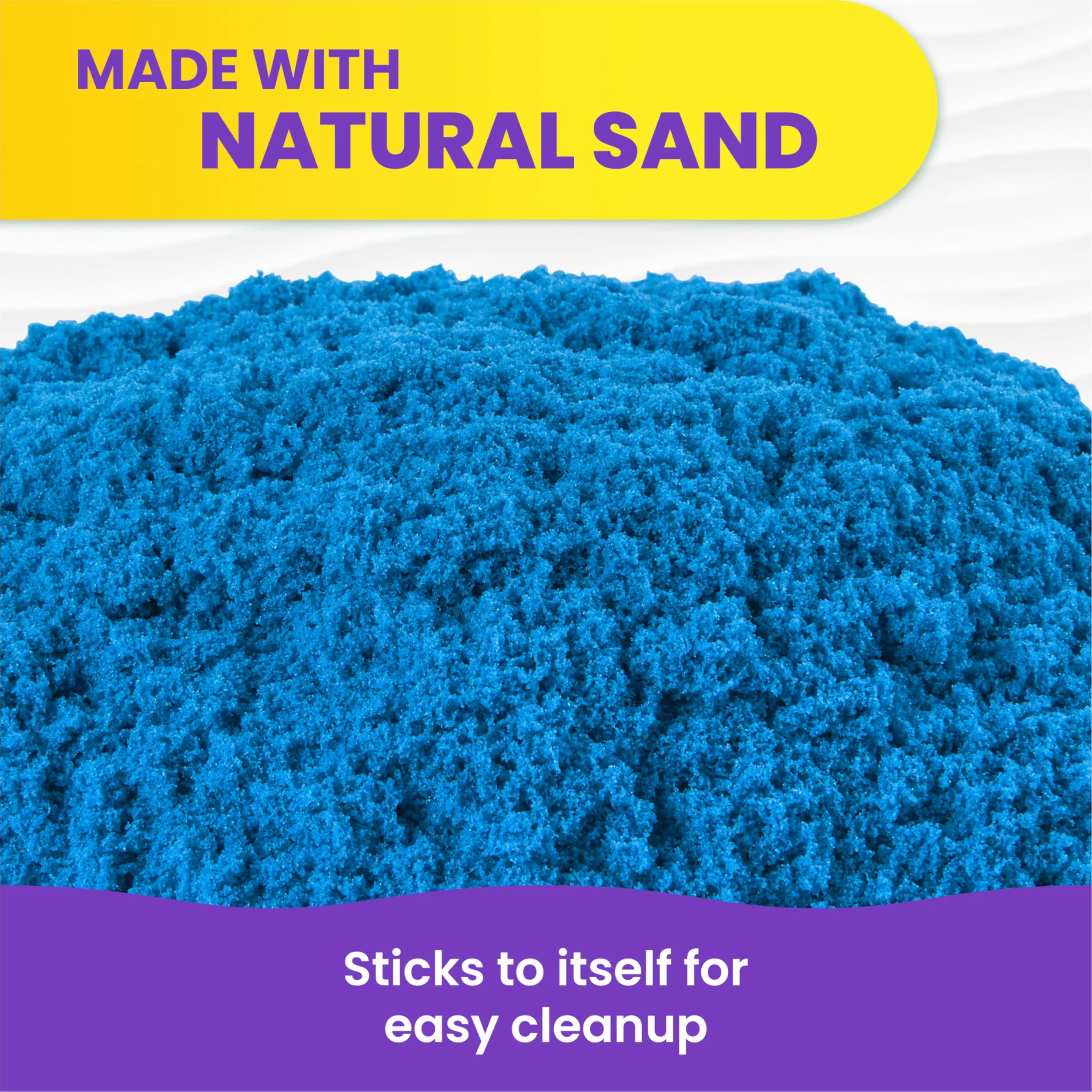 Kinetic Sand - 907 g de Arena Mágica Azul para Mezclar, Moldear y Crear - Kit Manualidades Niños - Juguetes Niños 3 Años + - Arena Kinetica