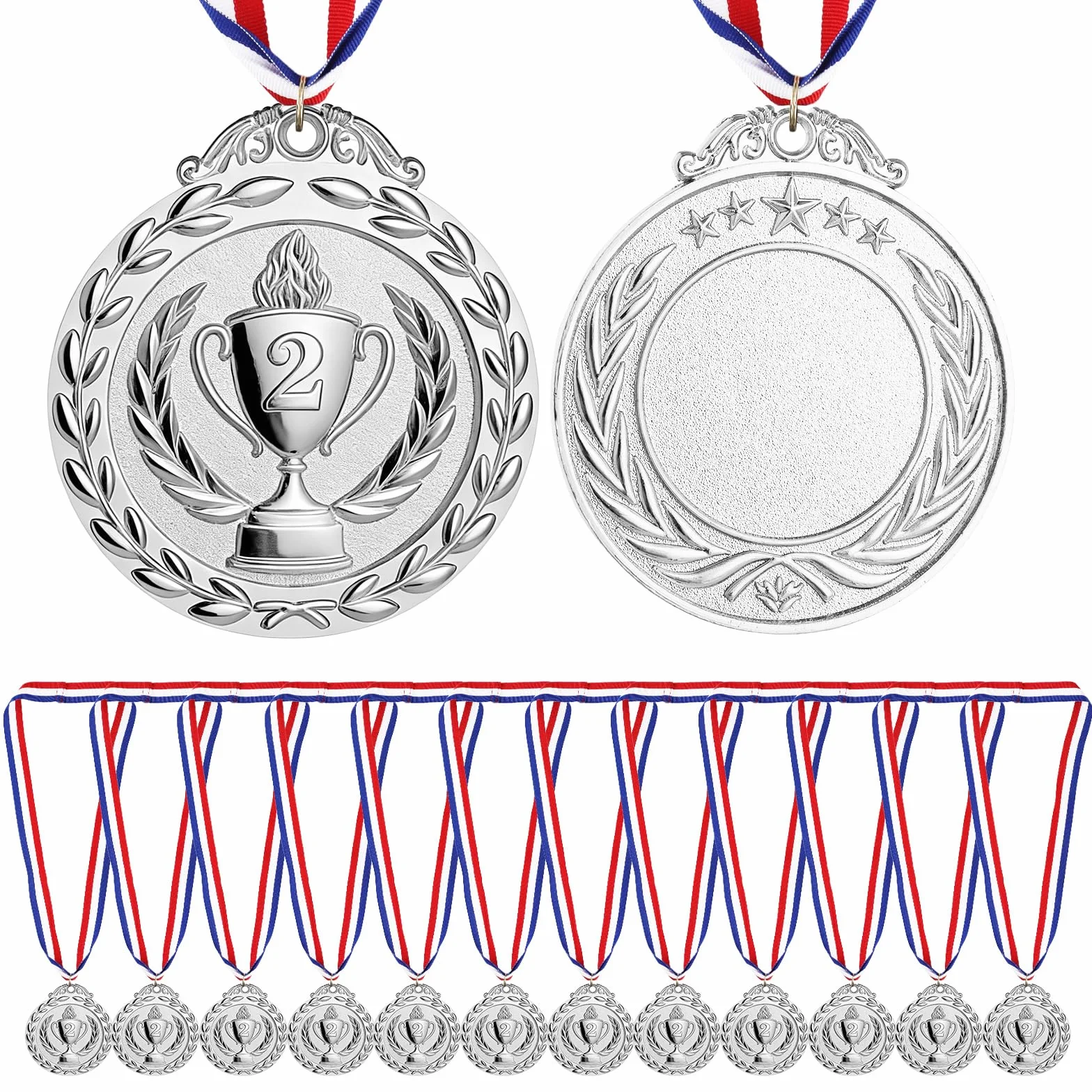 Medallas de Metal Dorado con Cinta para Adultos, Estudiantes, Atletas - Ganador Competiciones Deportes Fiestas
