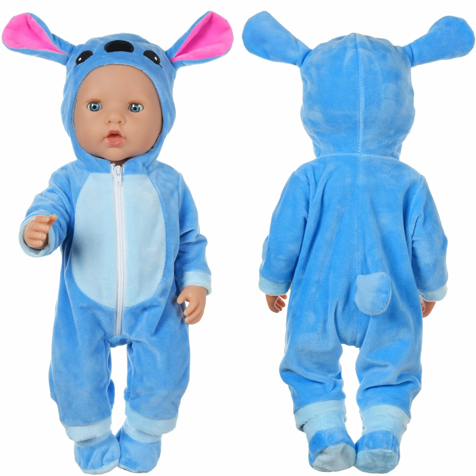 Aolso Ropa para Muñecas Bebé，Ropa para Muñecos Bebé de 35cm-45cm，Conjunto de Ropa de Muñeca,Juego de Disfraz de Muñeca para Niños y Niñas,Accesorios para Muñeca(no muñecas)-Puntada