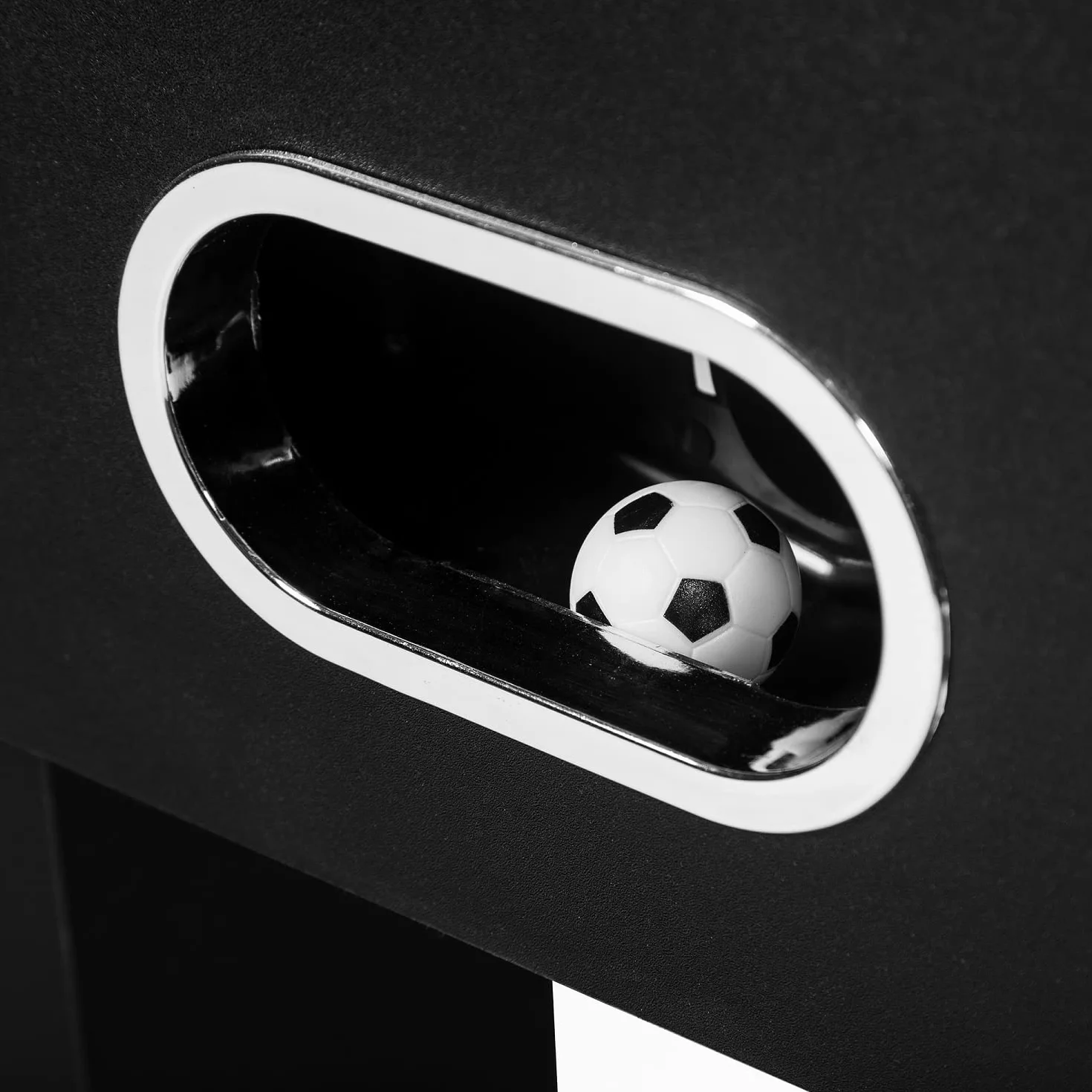BuckShot Futbolín Master League Pro - Mesa De Futbol Incluyendo 2 Bolas - MDF Kabinett - Robusto 70kg - 141 x 77 x 89 cm - Patas Niveladoras De Acero