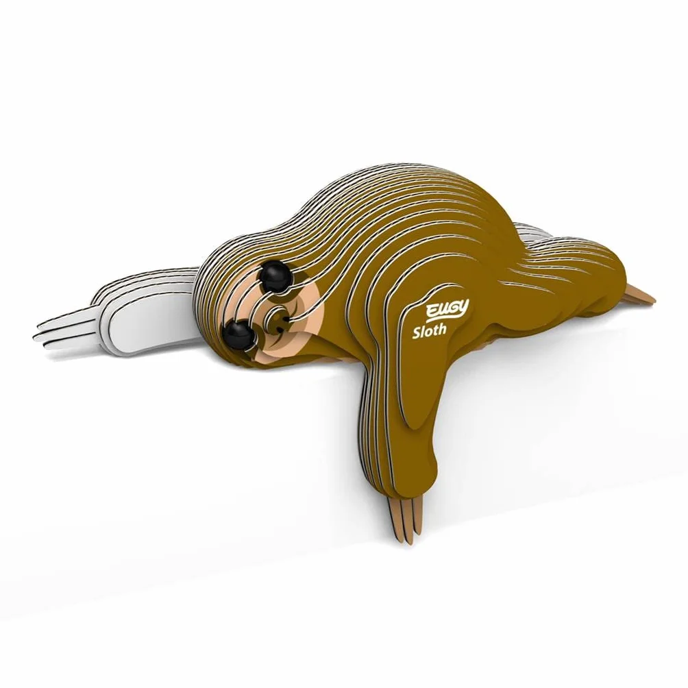 EUGY 032 Perezoso. Eco-Friendly 3D Paper Puzzle