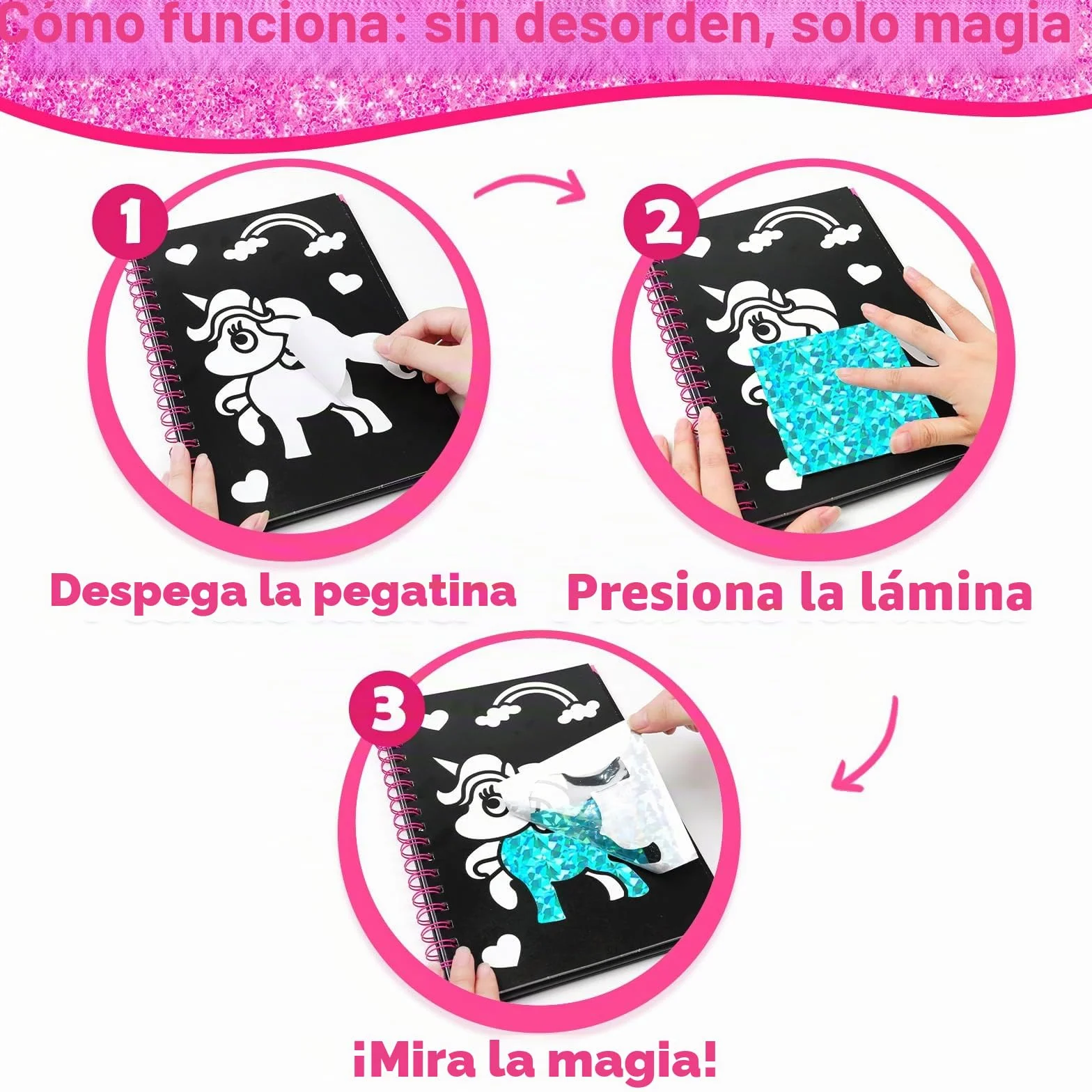 FUNNYB&G Manualidades infantiles con foil, Creativo Kit Manualidades niños, Juguete Niña Regalos Para de 3 4 5 6 7 8 9 12 Años Niño cumpleaños (Princesa)