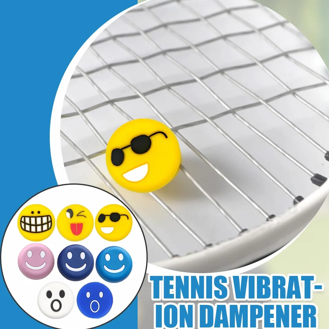 Amortiguador Raqueta Tenis Silicona Antivibrador 8 Piezas Accesorios Tenis Bádminton