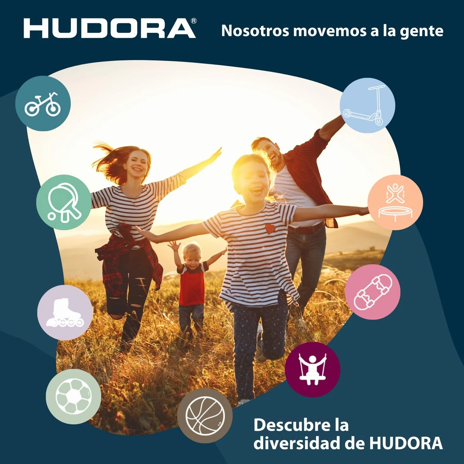 HUDORA Juego de canasta de baloncesto interior exterior con tabla y material de fijación