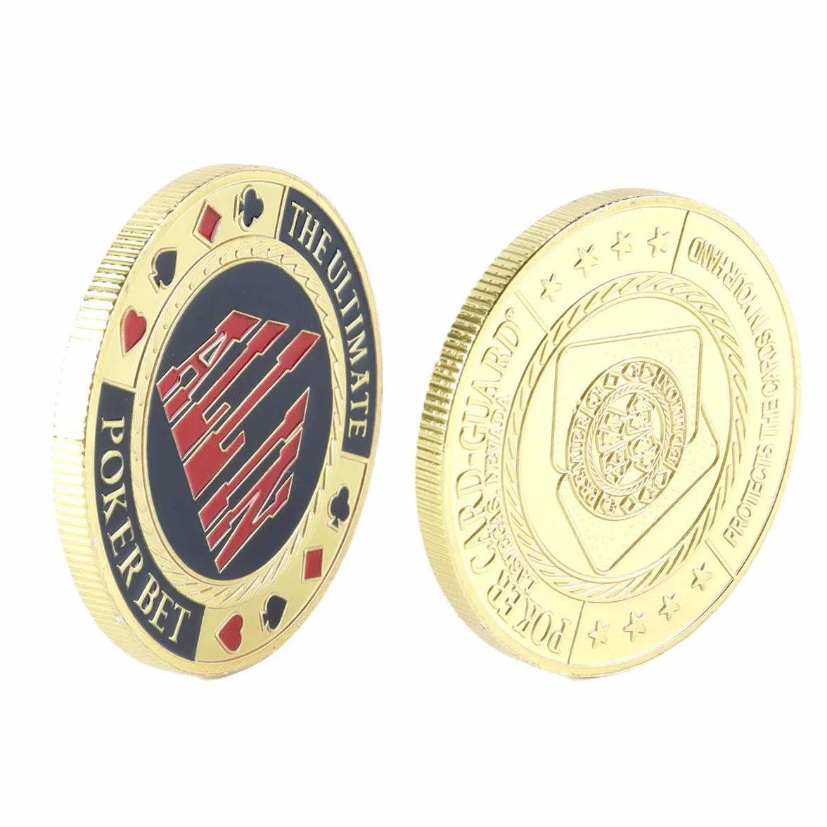 Botones De Póker con Fichas De Metal, Botones De Crupier, Protector De Cartas De Póker, Moneda De Metal, Regalo
