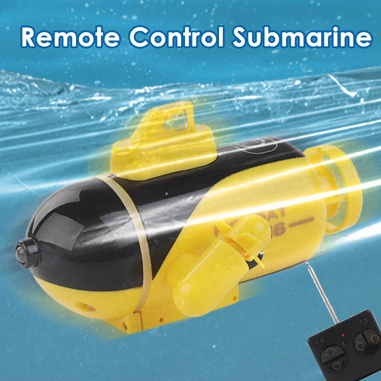 Submarino RC para niños,s RC para niños | de Carreras - de Piscina submarina Resistente al Agua de Alta Velocidad Recargable para cumpleaños, Relleno de Medias, Piscinas, estanques de Lagos