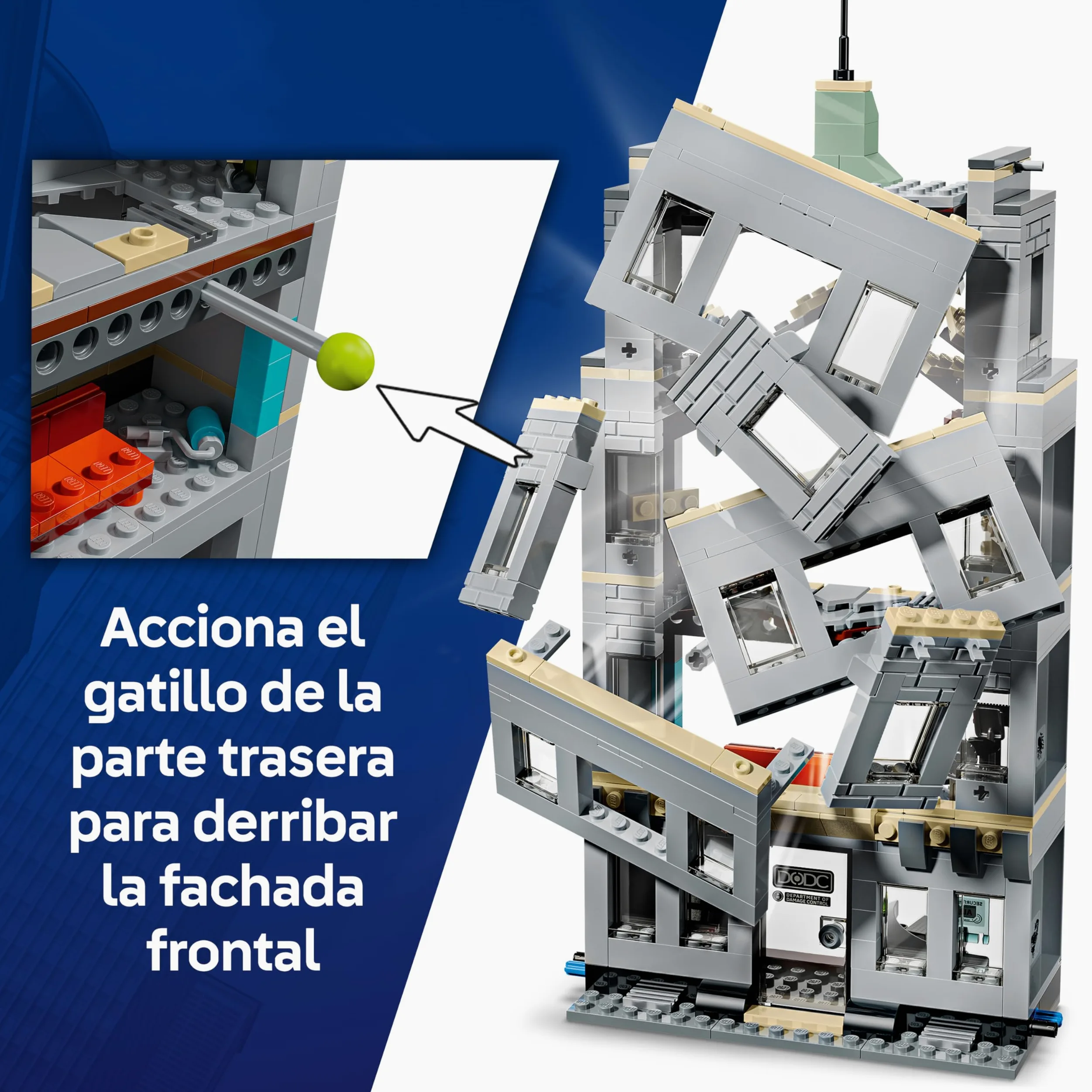 LEGO | Marvel Spider-Man vs. Hulk: Choque Épico - Juguete Interactivo con Oficina de 4 Plantas, Figura de Acción de Superhéroe, 5 Minifiguras Inc. Escorpión - Regalo para Niños de 8+ Años - 76350