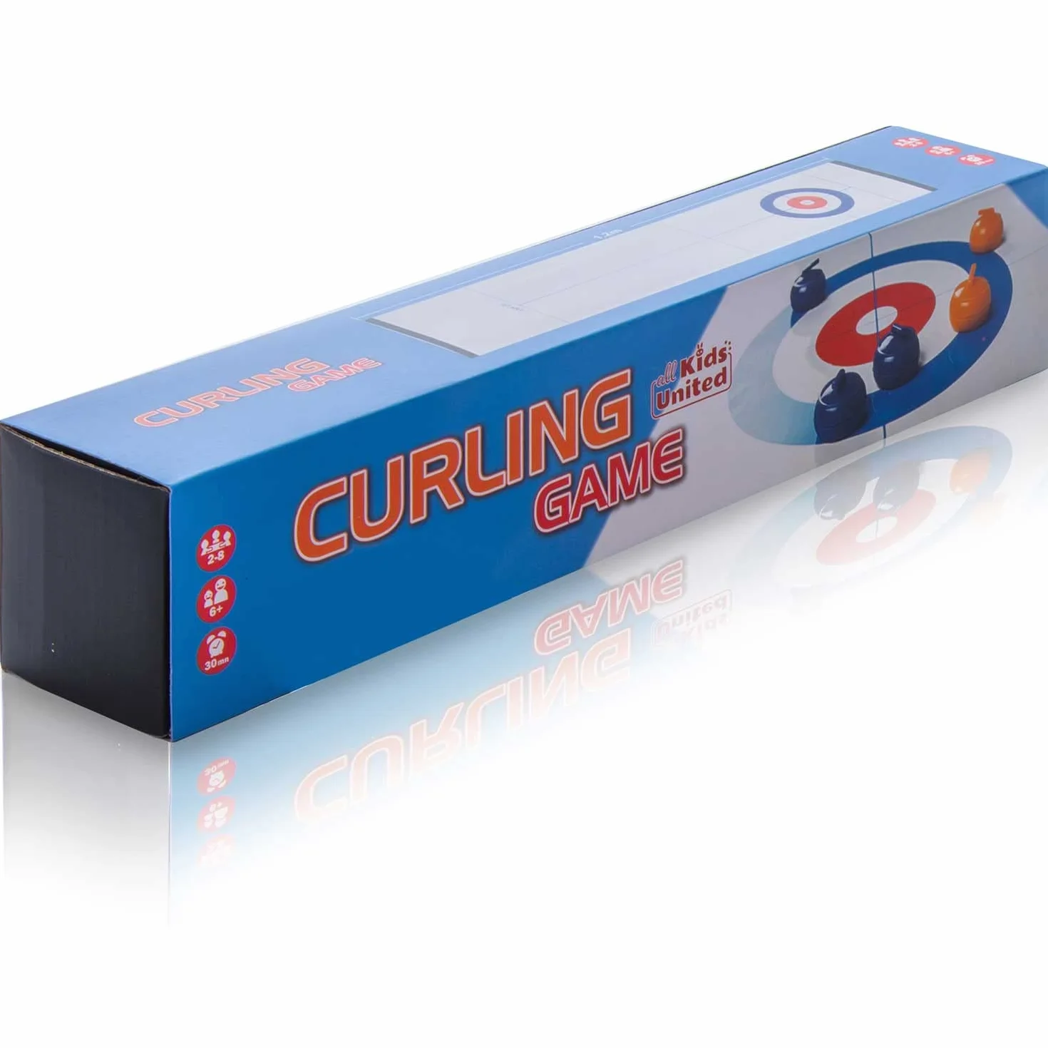 Kids United® Curling Juego Familiar de Tablero de Curling Juego de Mesa de Bolos sobre Hielo para niños y Adultos