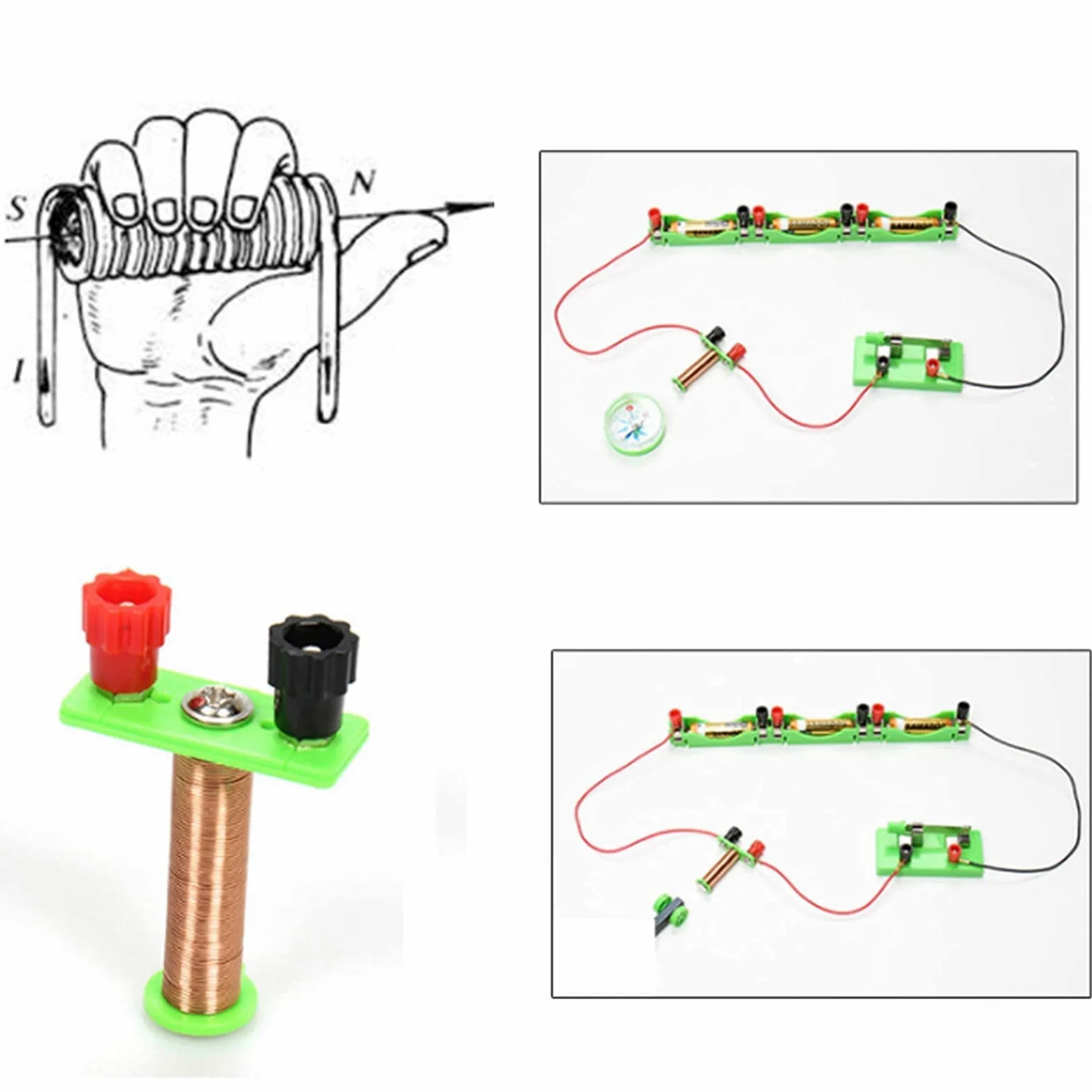Kit De Circuito para Hacer Uno Mismo En El Laboratorio De Ciencias De Física Eléctrica, Experimento De Electricidad Y Magnetismo, Equipo para Experimentos En El Aula De F,