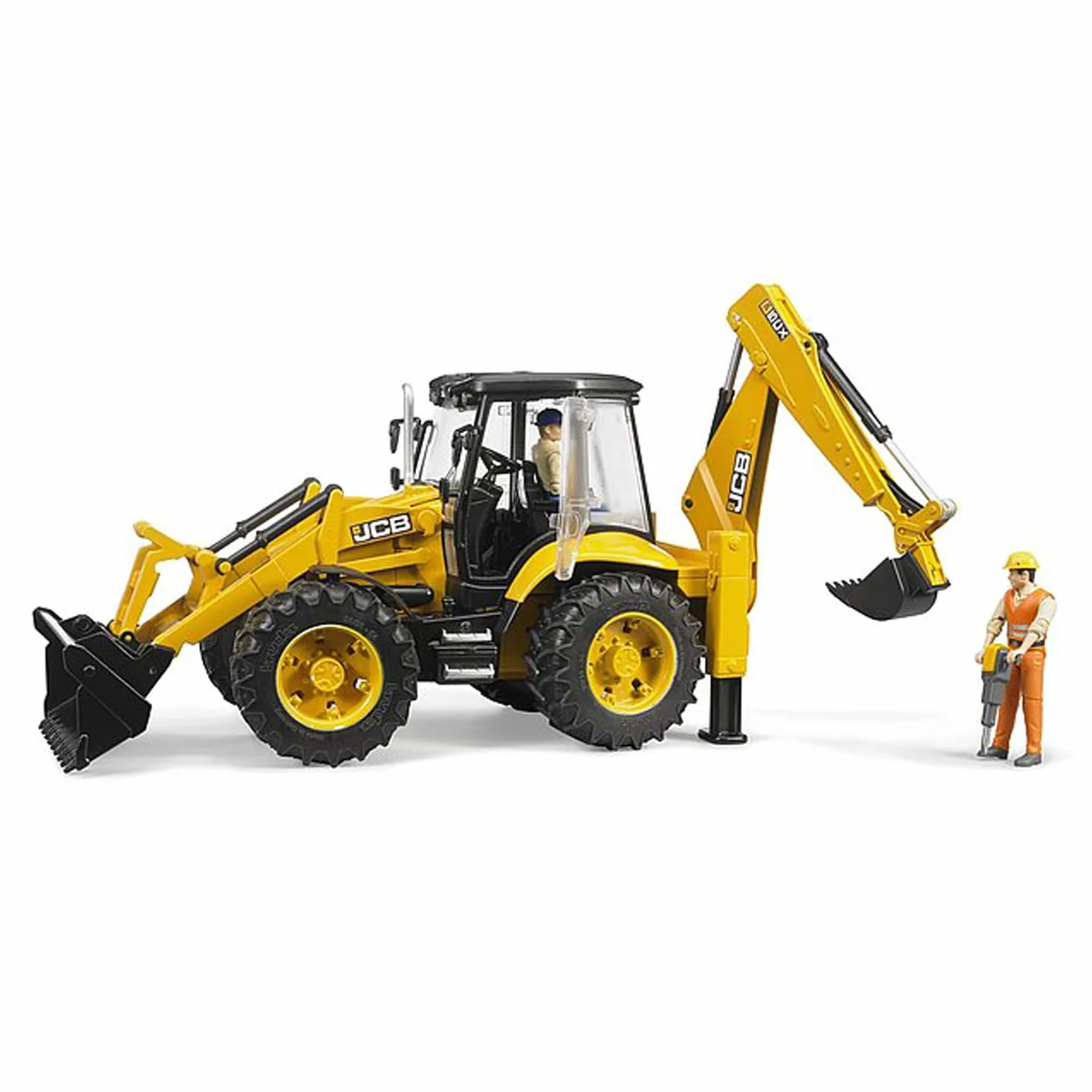 bruder 02454 - JCB 5CX eco Backhoe - 1:16 Vehículo de construcción, Obra, Pala, Retroexcavadora, Trabajador, bworld, Máquina de construcción, Toy