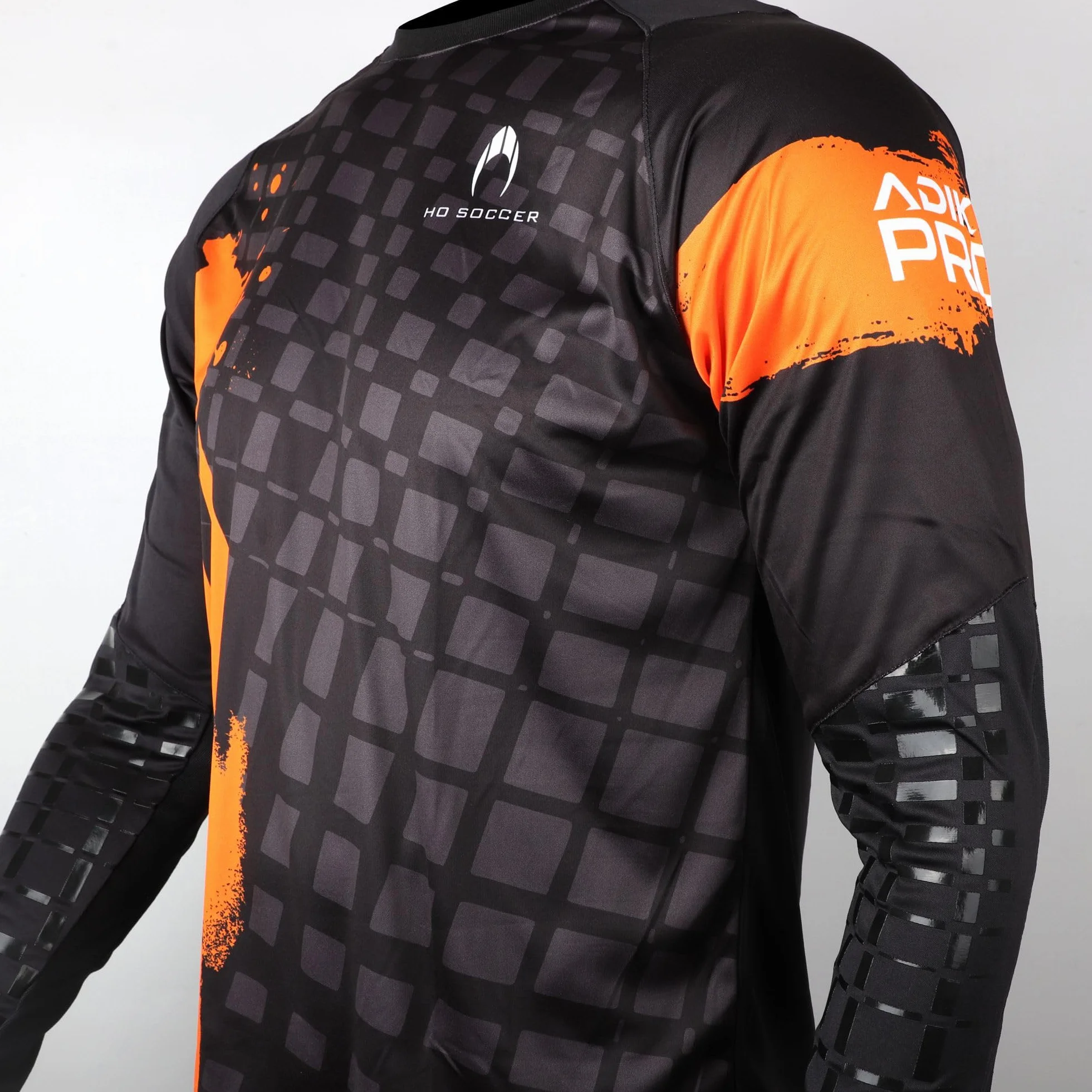 HO Soccer Jersey Adikt Pro Orange Blast Camiseta de Portero Manga Larga con Acolchado