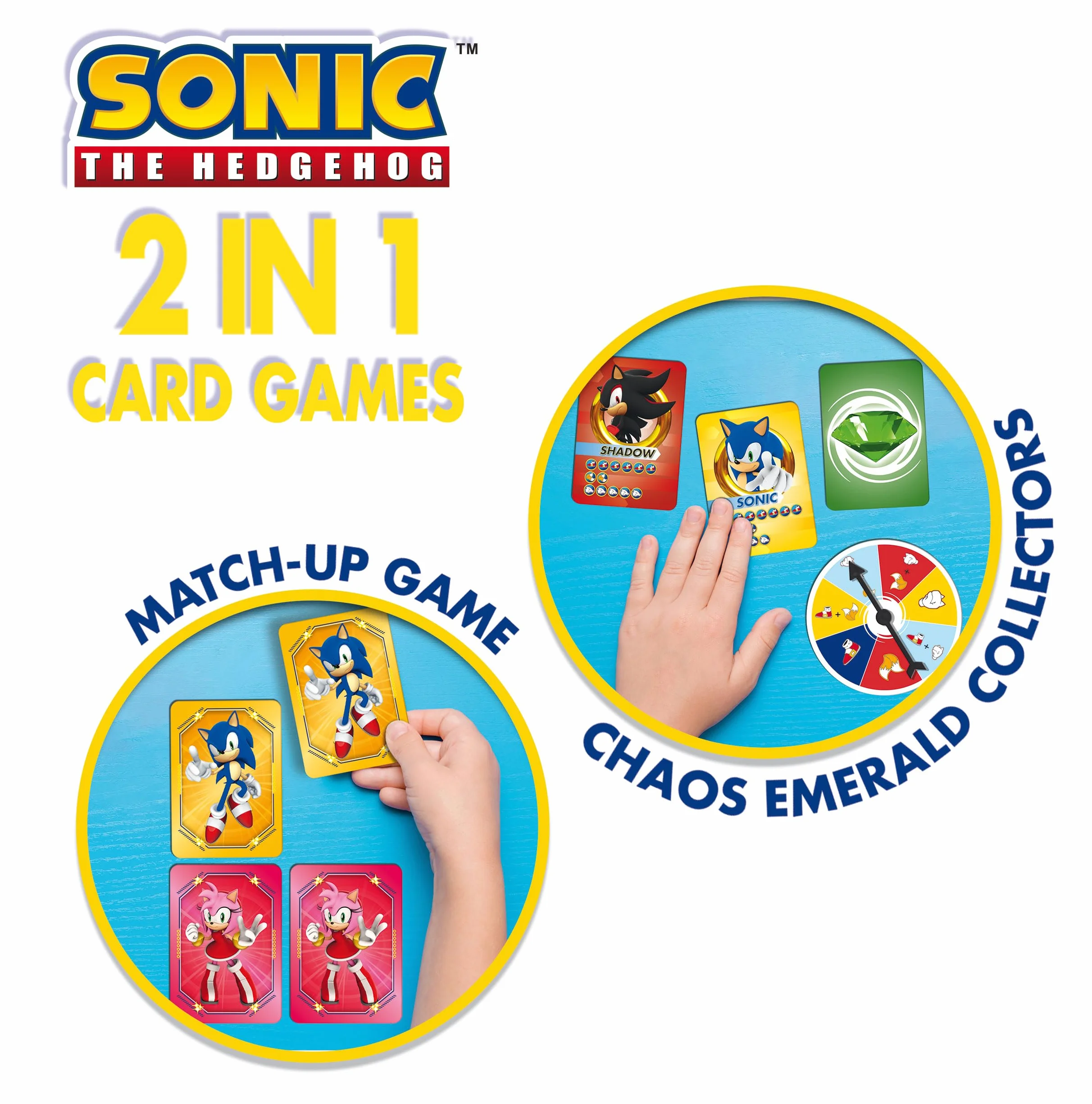 Lisciani SONIC Pack 2 en 1 Mochila + Juegos de Cartas Educativos Portátiles para 2 Jugadores 6 Años