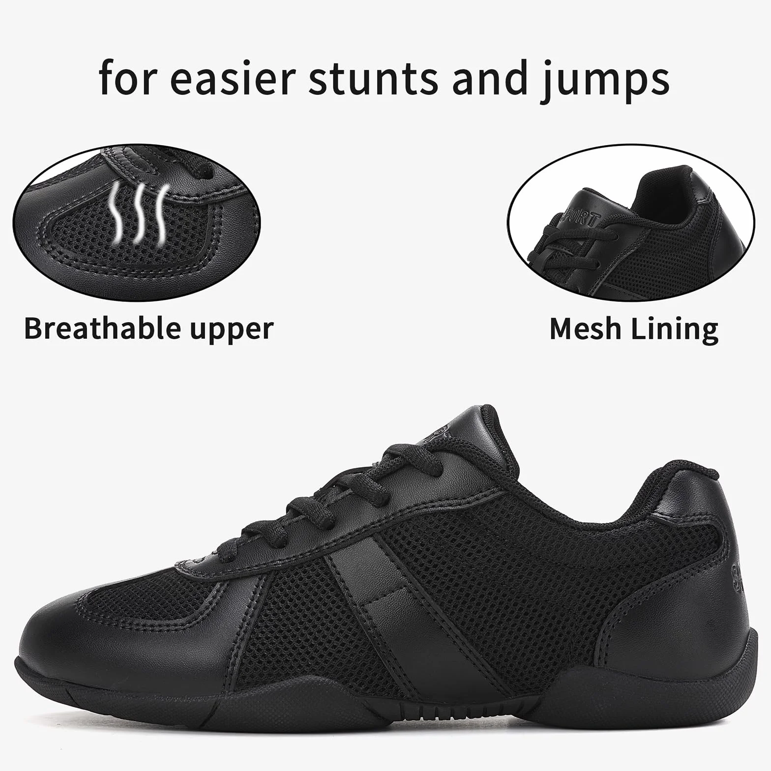 Zapatillas Cheerleading Niña Cheer Porrista Calzado Animadora Danza Gimnasia Sneakers