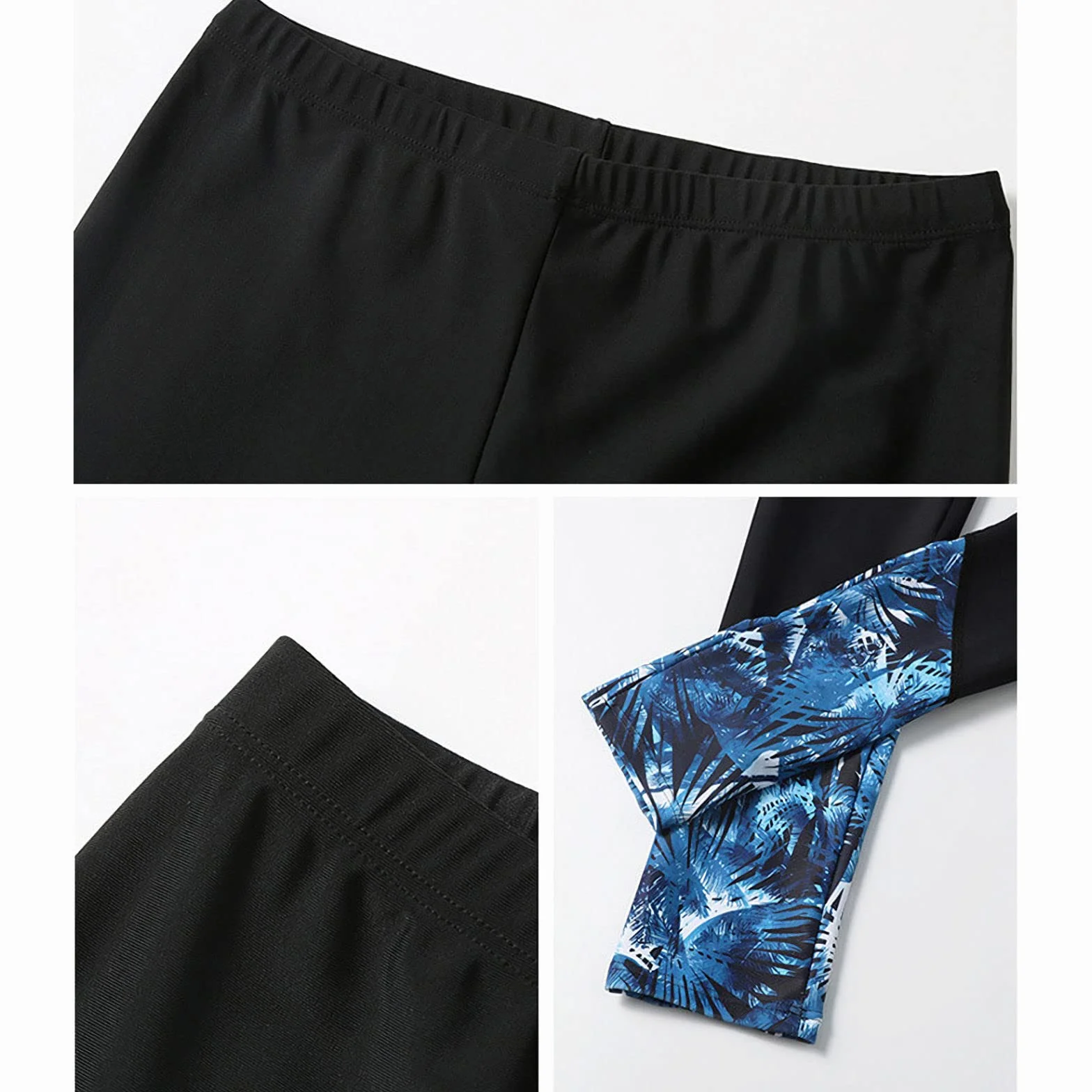 Traje de Neopreno para Mujer Protección UV 5 Piezas Buceo Manga Larga Verano Dividido M (45-52kg)