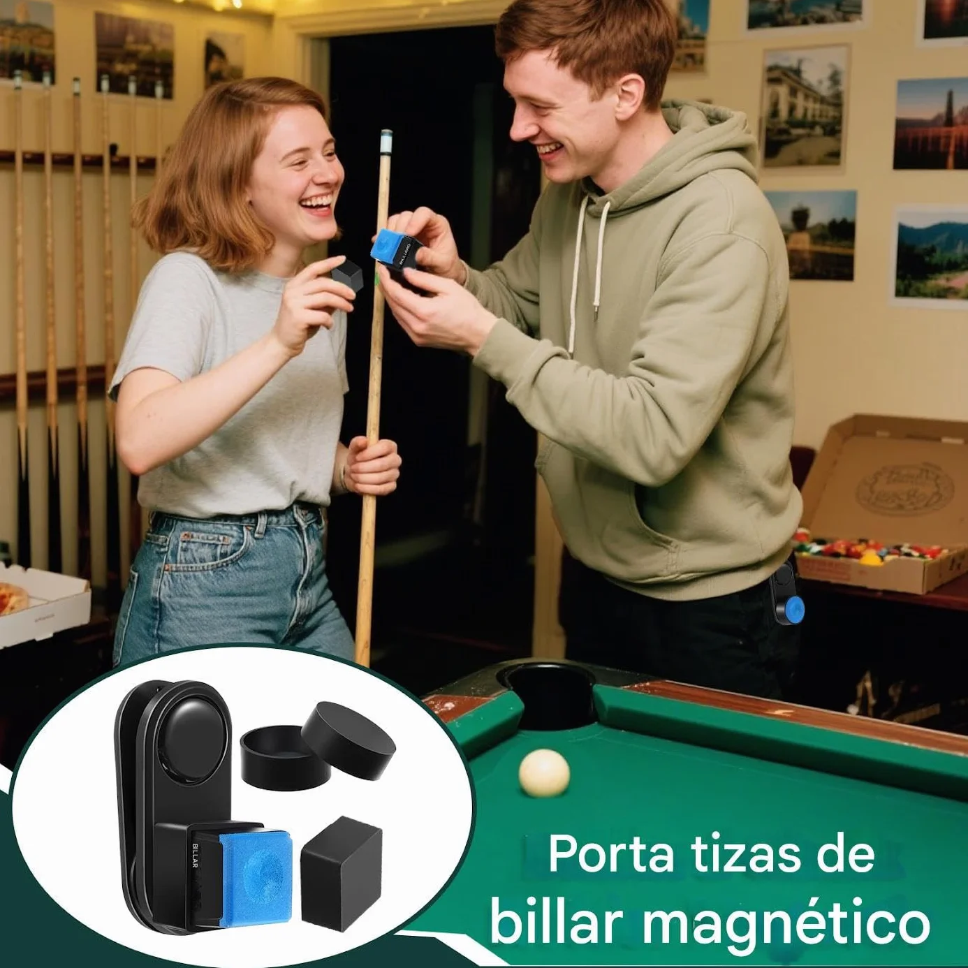 Soporte Magnético Portátil para Tiza, Accesorio Silencioso para Práctica en Casa