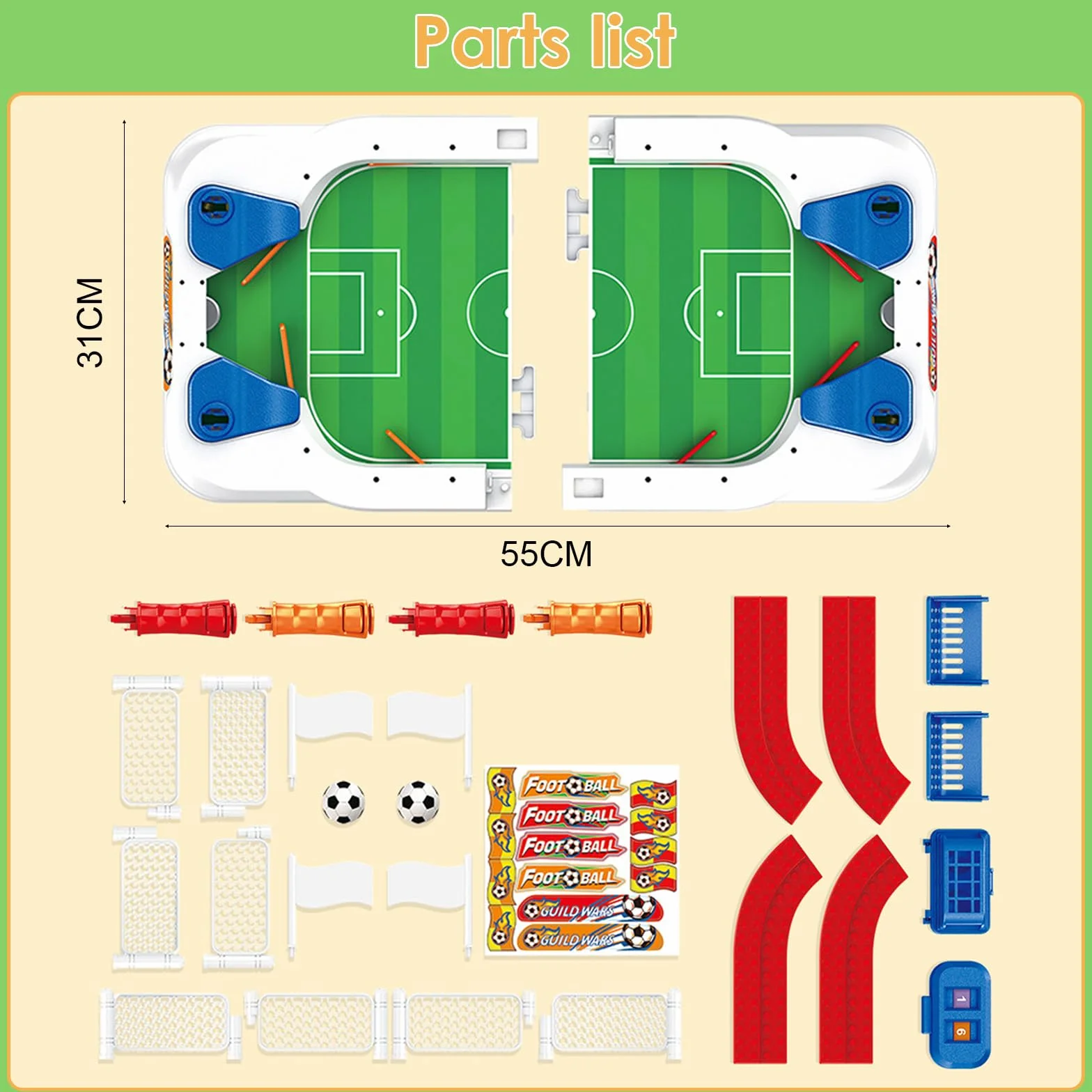 Futbolines para Niños, Futbolin Niños, Juego de Mesa Futbol, Regalos Futbol Niño, Mini Futbolin Interactivo para Dos Jugadores, para Cumpleaños, Juegos Familiares Entre Niño, Adultos