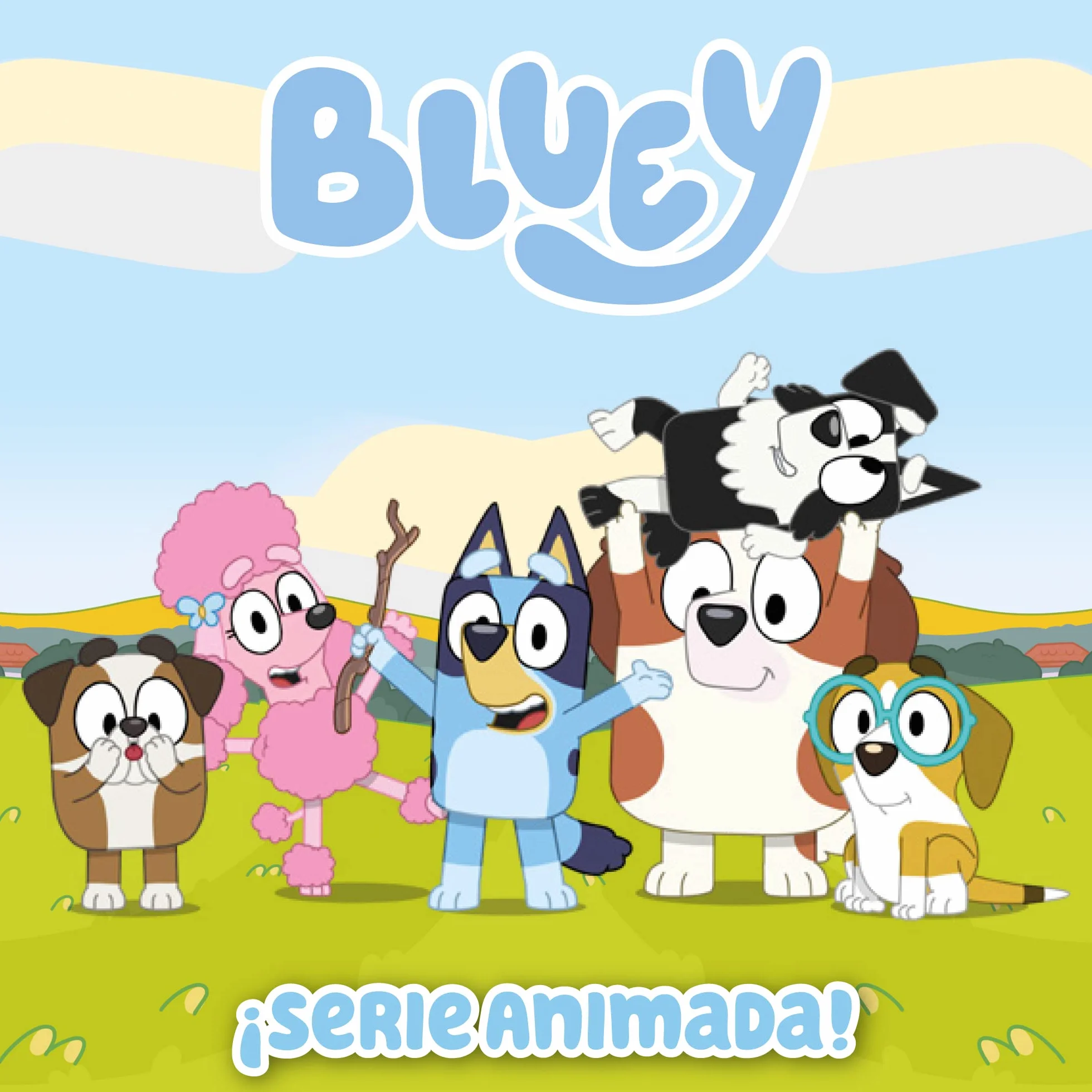 Bluey - Calendario de Adviento, calendario con 24 piezas, incluye figuras de la serie y accesorios, para niños y niñas +3 años de edad, Famosa (BLY54000)