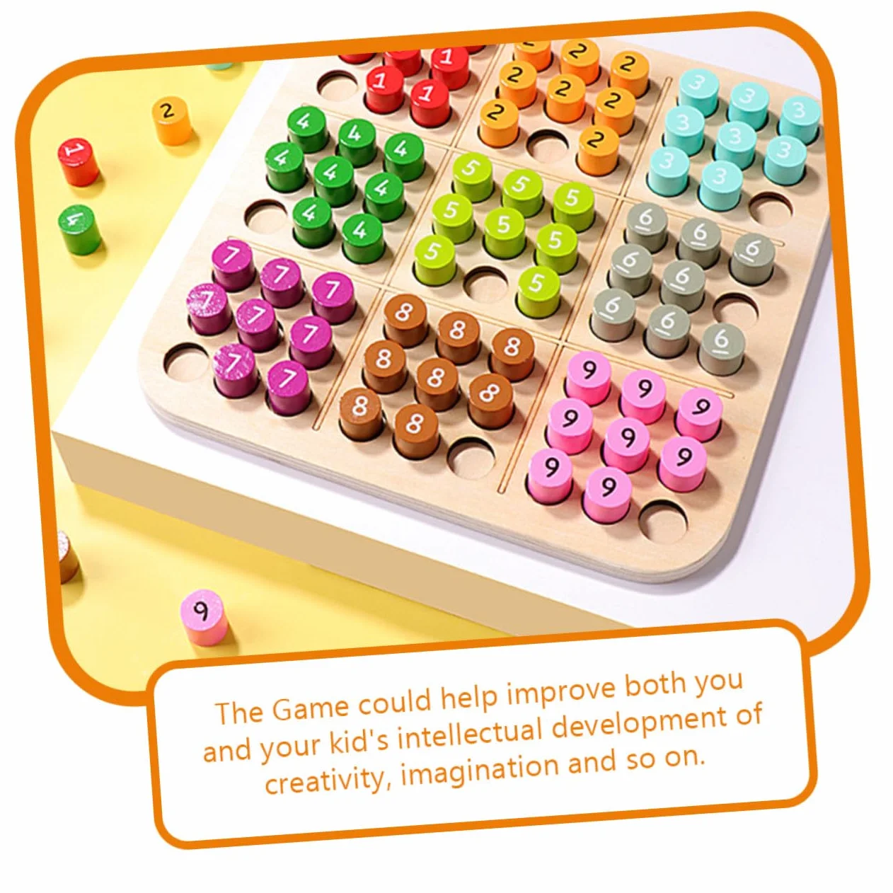 Milisten Juego de Sudoku Educativo para Niños y Niñas, Material Sintético, Desarrolla Habilidades Lógicas, Adecuado para Familias y Grupos, Set de 1 Unidad