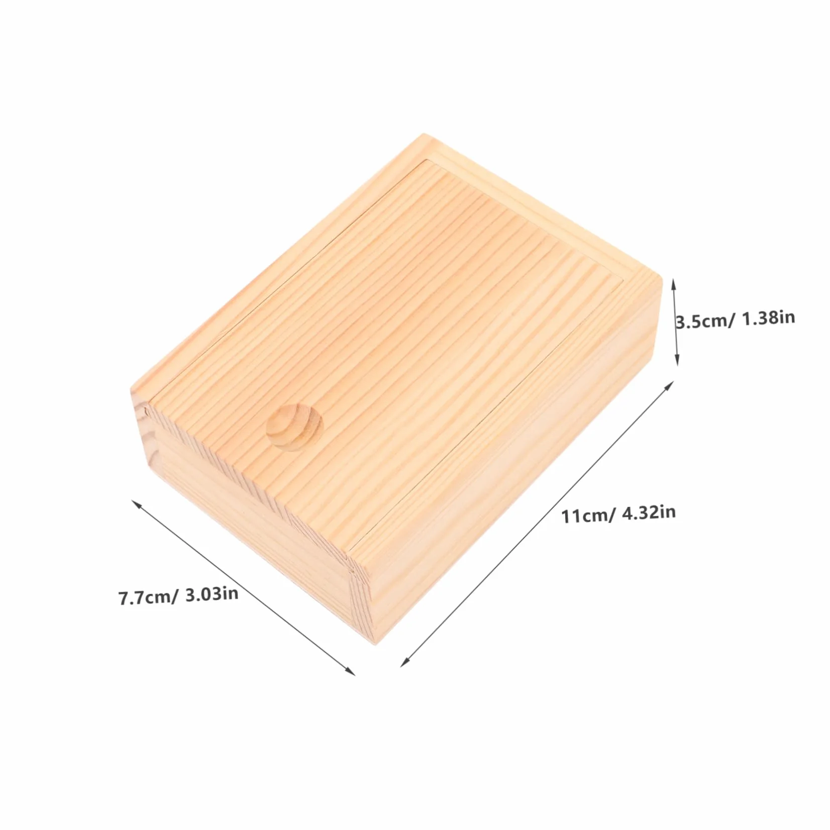 Toyvian cajas de naipes de madera organizador de naipes cajas de poker con tapa titular vacío póker caja madera caja de rectangulares contenedor de dulces