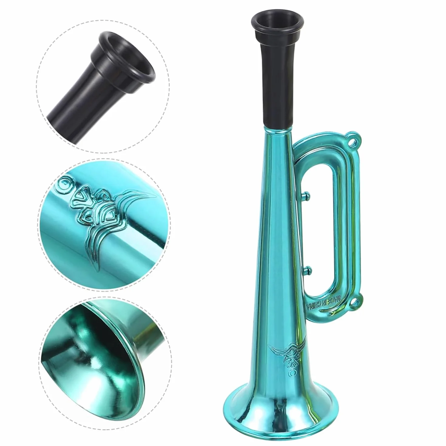 6 Piezas Bocina Trompeta De Juguete, Trompeta Porristas Bocina, Musicales de Plástico, Bocina Muy Fuerte Apoyos Alegría Noisemakers, Accesorios para Fiesta Favor Regalo Niños Juguete
