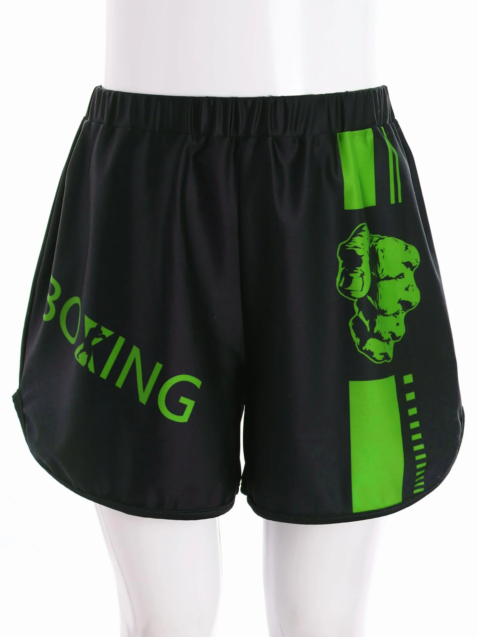 Pantalones cortos de boxeo Muay Thai MMA Kick Boxing cintura elástica 5-16 años