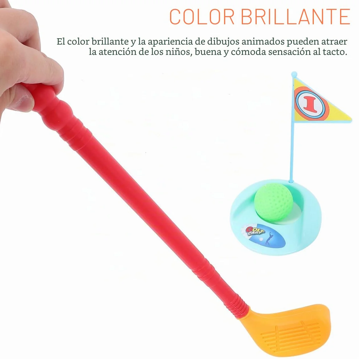 HEMOTON Juego de golf para niños pequeños, maletín de golf para niños, juguete deportivo – Juego de palos de golf para interior y exterior para niños y niñas 2, 3, 4, 5 años
