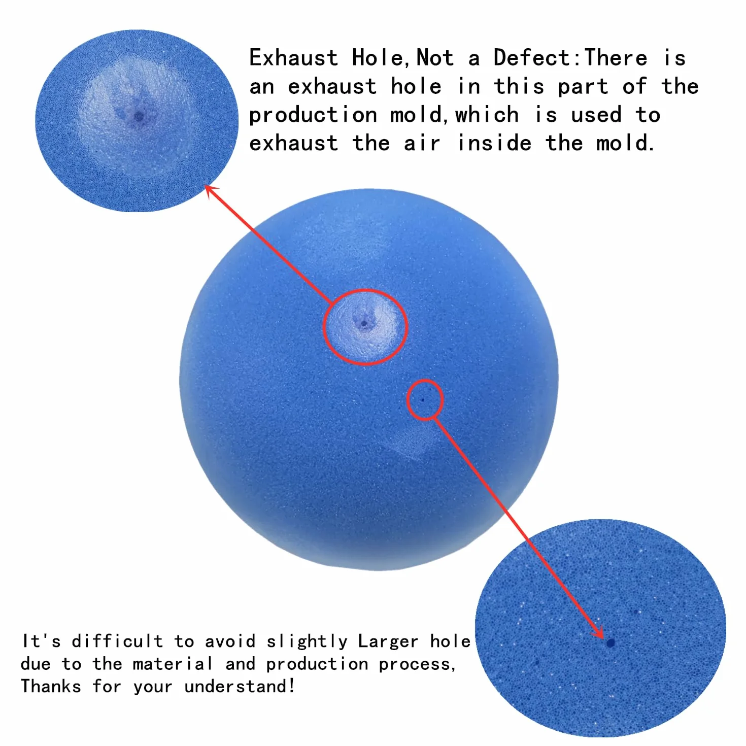 Pelota de Espuma Suave y Silenciosa de 18 cm - Bola de Esponja para Actividades de Interior, Kickball, Dodgeball y Juegos (Azul)