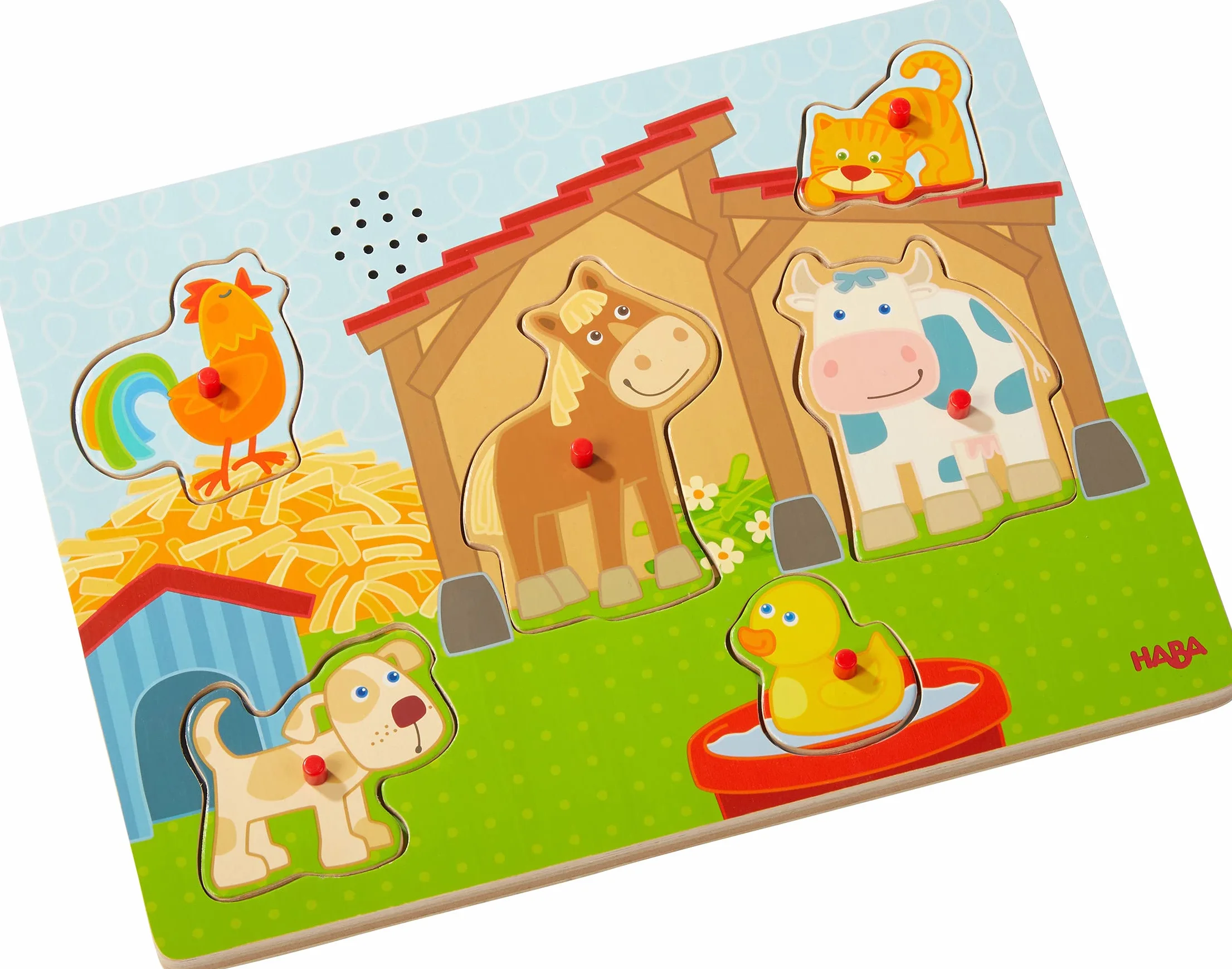 HABA Puzzle de Agarrar con Sonido En la Granja 303179 Más 2 años