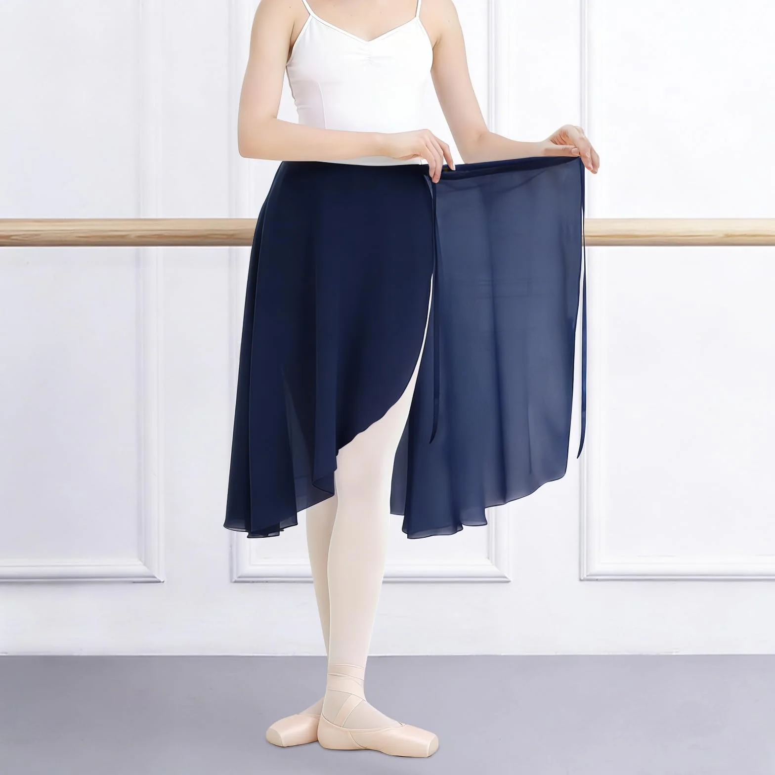 Falda Tul Mujer Larga Falda Ballet con Lazo de Cintura Ajustable para Adulto