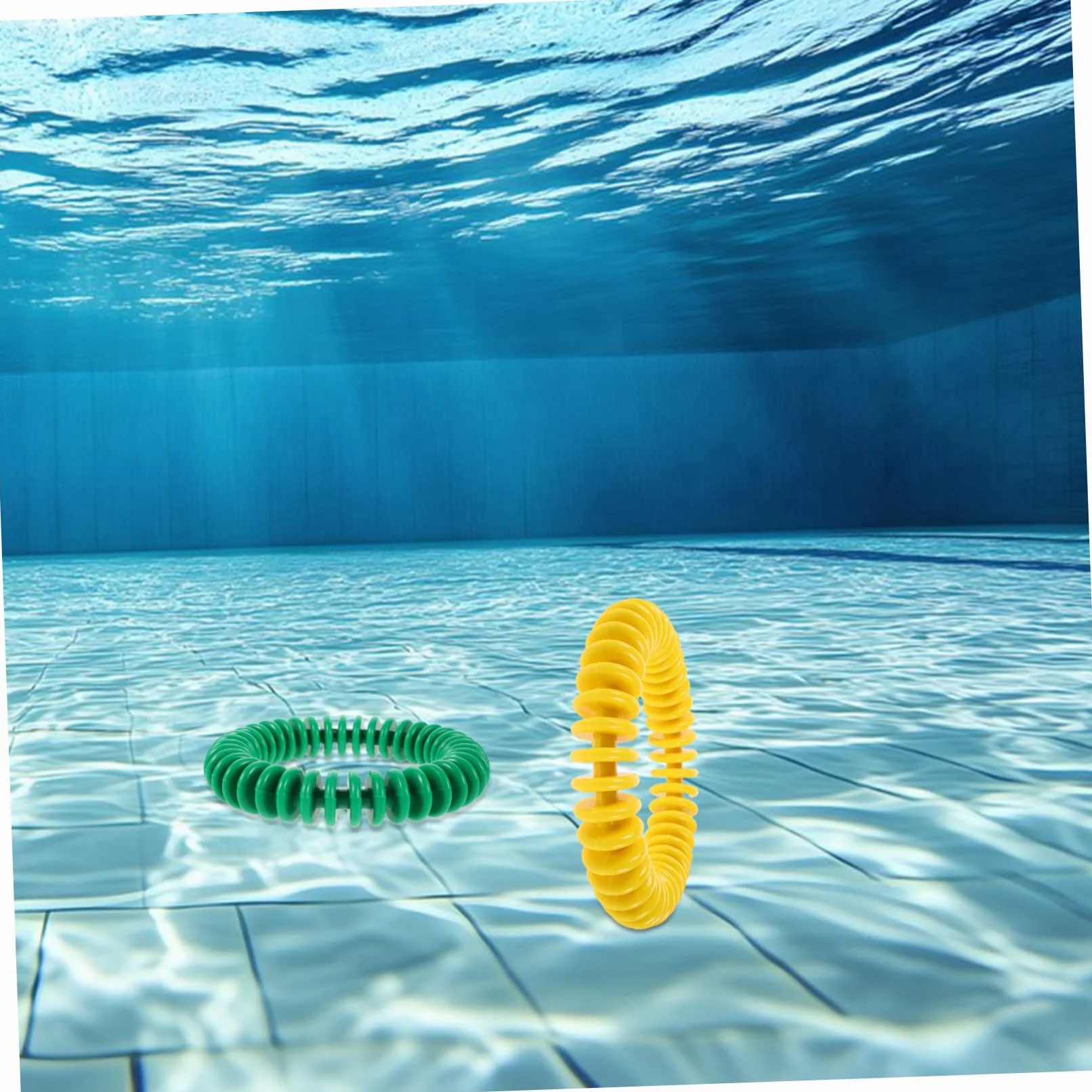 Toddmomy Anillos de Buceo para Niños 4 Piezas de Plástico para Piscina | Entrenamiento Submarino, Uso Repetido y Viaje, Diseño de Alta Visibilidad, Resistente al Agua