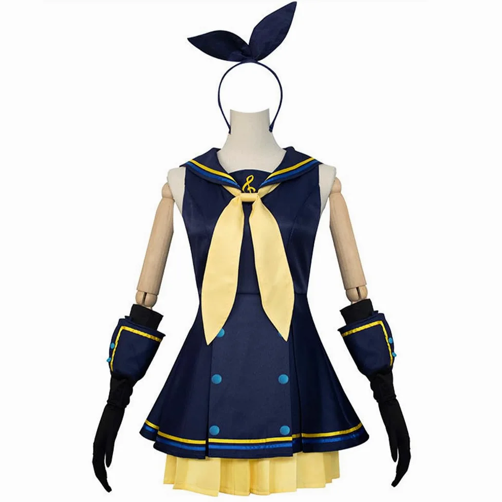 Kagamine Rin Cosplay Disfraz para mujer, disfraz de anime, cosplay, juego completo, Halloween, Navidad, fiesta, uniformes, traje