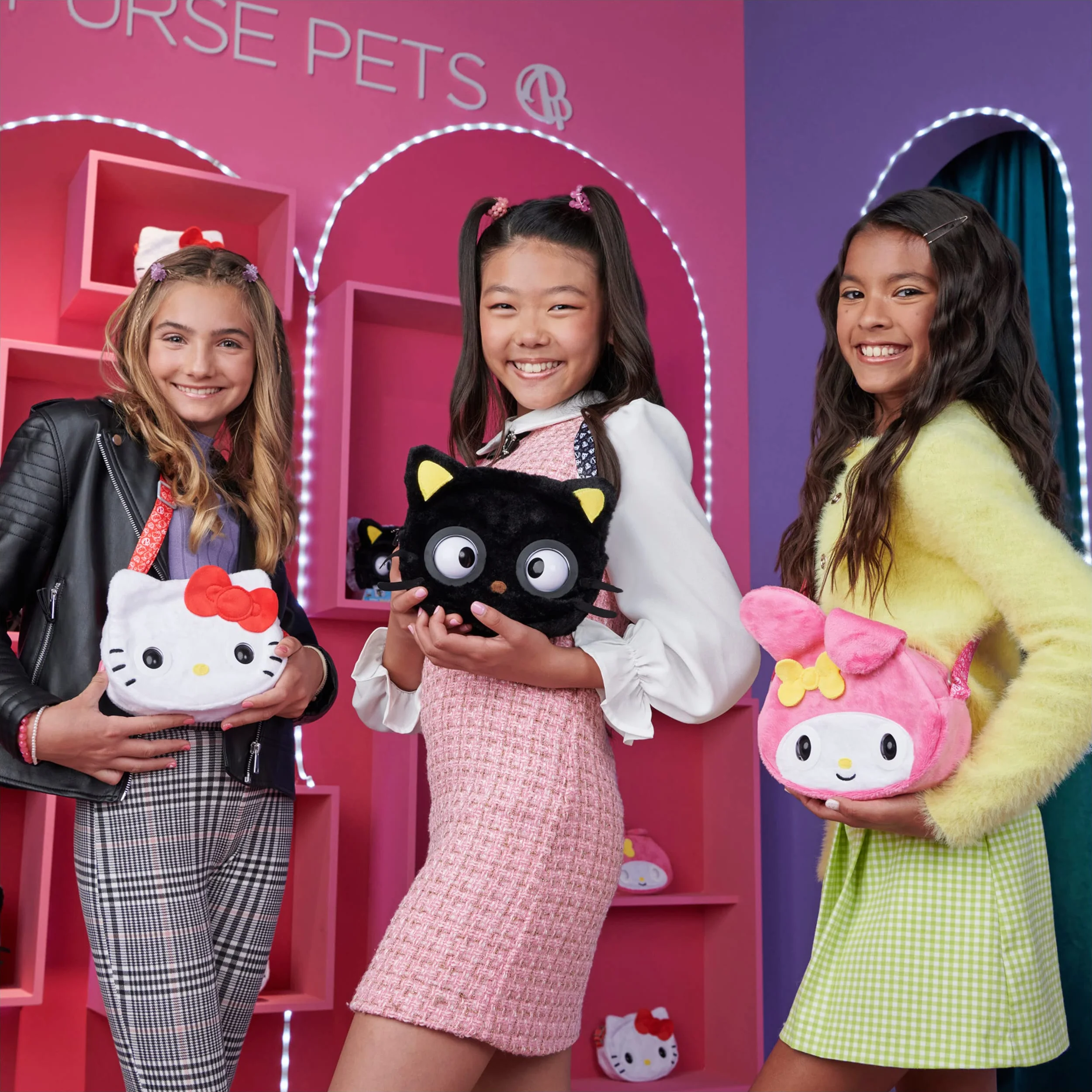 Purse Pets Bolso Mascota Interactiva Sanrio Hello Kitty and Friends con más de 30 Sonidos y Reacciones Juguete niña 5 años+