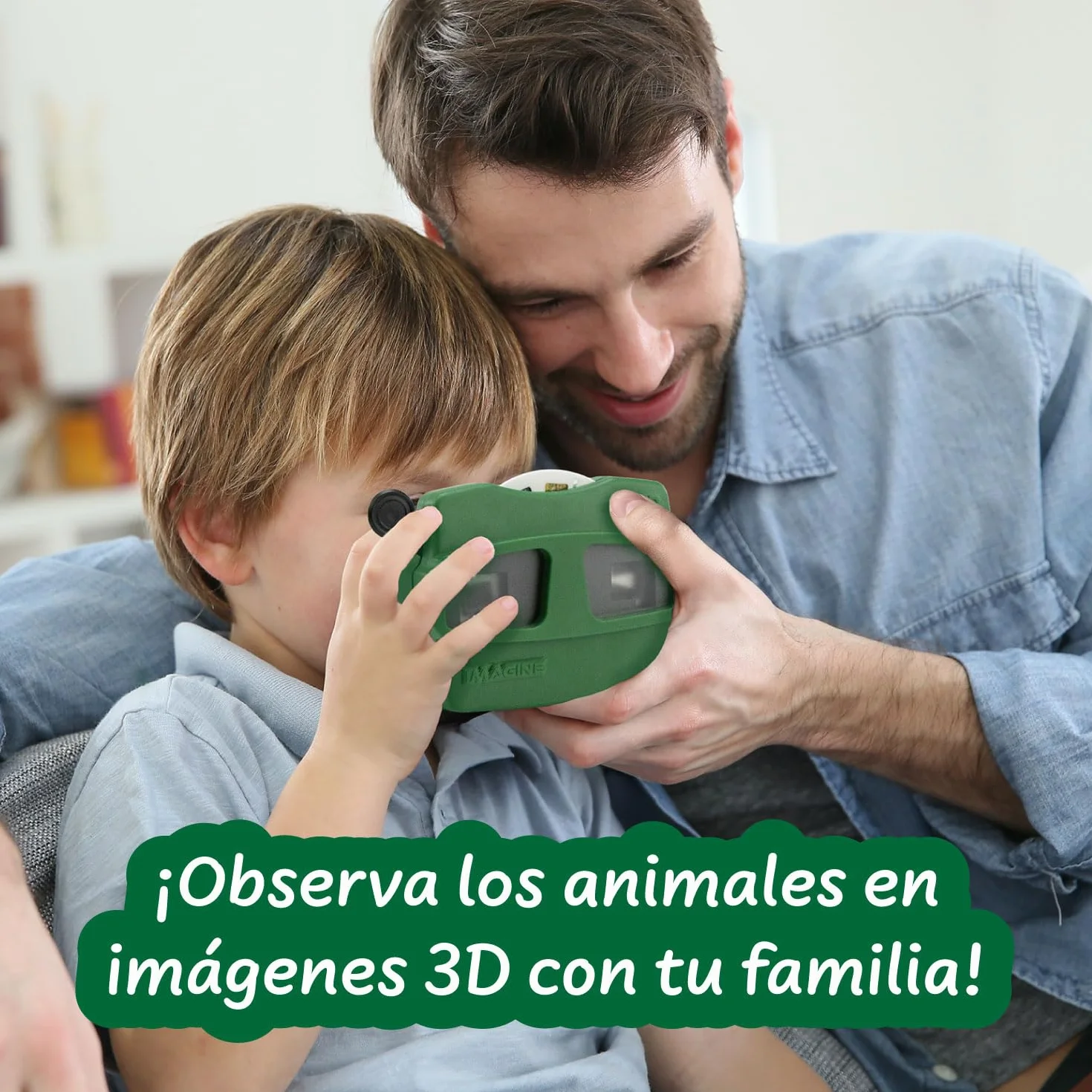 Science4you Retro 3D Viewer para Niños - Juguete Retro con Visor de Carretel e Imágenes 3D de Animales Terrestres y Marinos, Regalo de Animales para Niños y Niñas