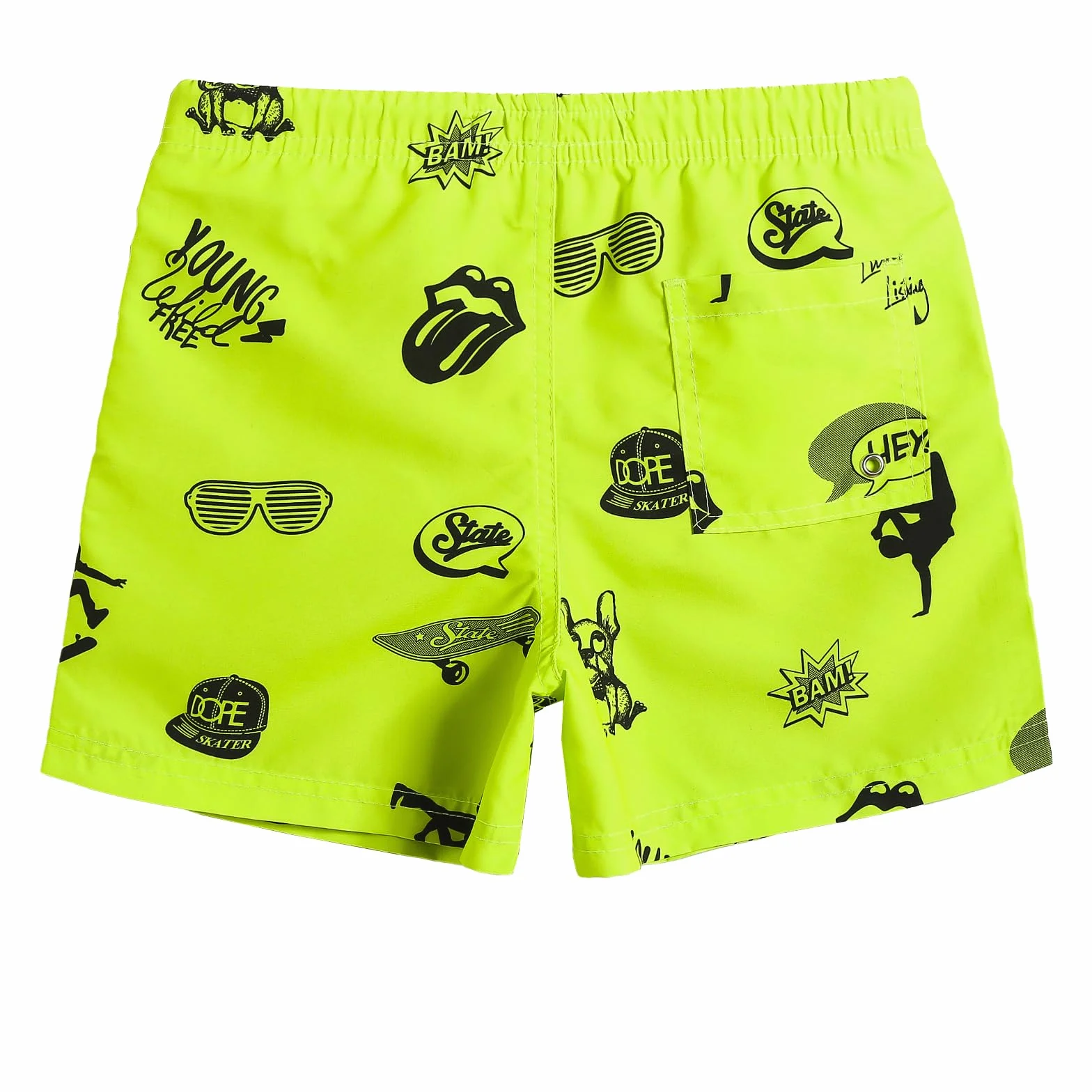 Bañador Niño Ropa de Baño Secado rápido Malla Short Natación Estampado