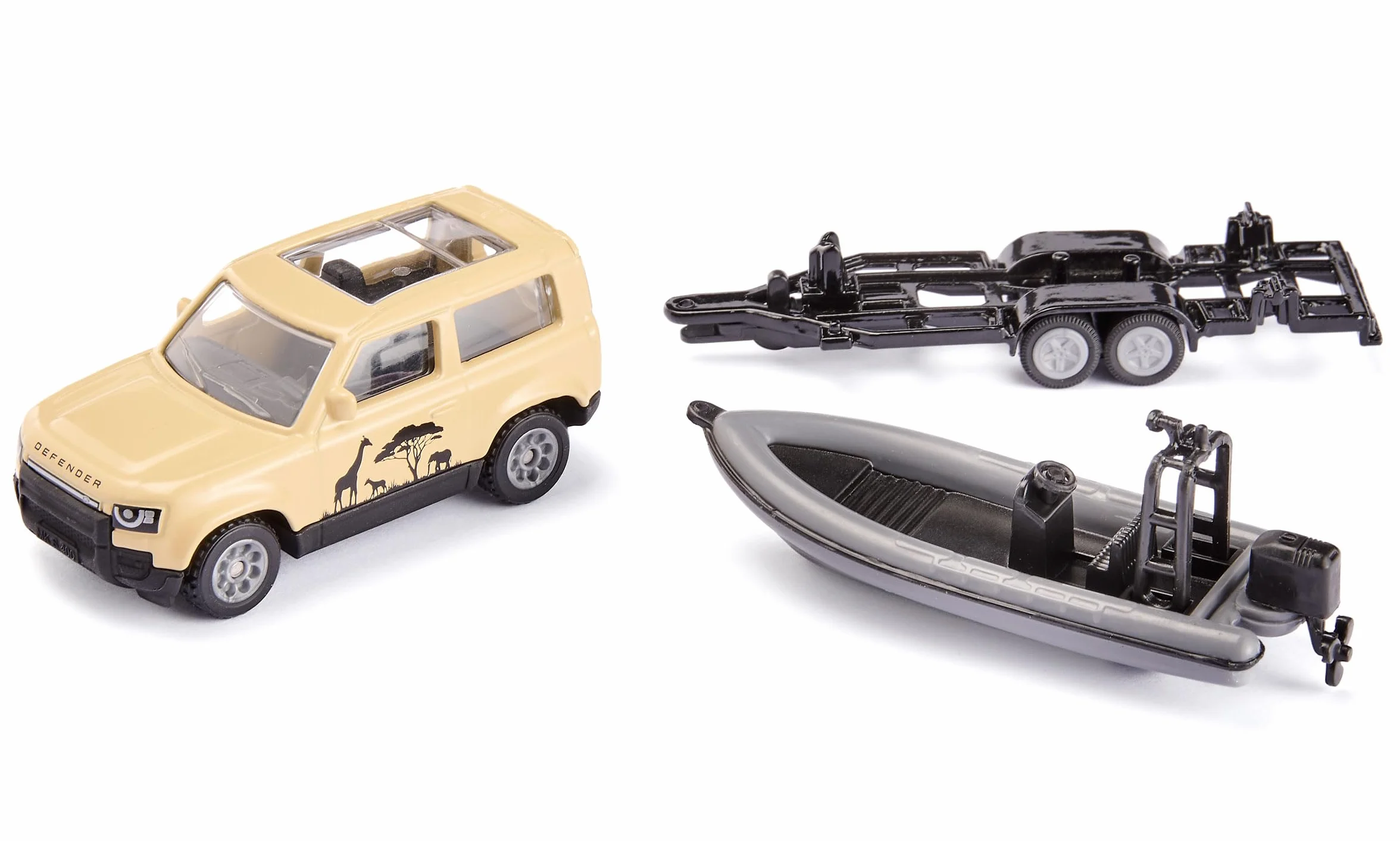 Siku Land Rover Defender Safari con Barco