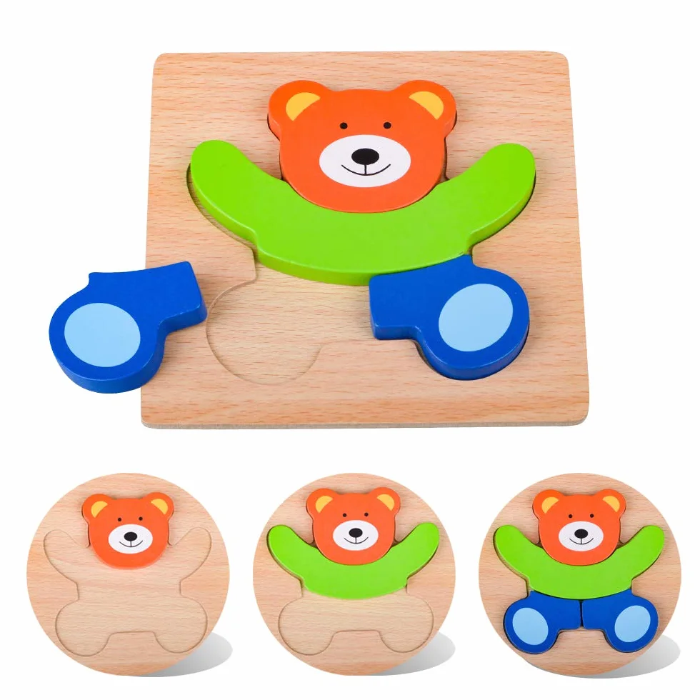 Yita Rompecabezas De Madera para Niños De 1 2 3 Años, Juguetes Montessori para Niños Pequeños, Niñas De 1 a 3 Años, Juguetes Educativos Preescolares para 12-36 Meses Regalo De Cumpleaños para Bebés