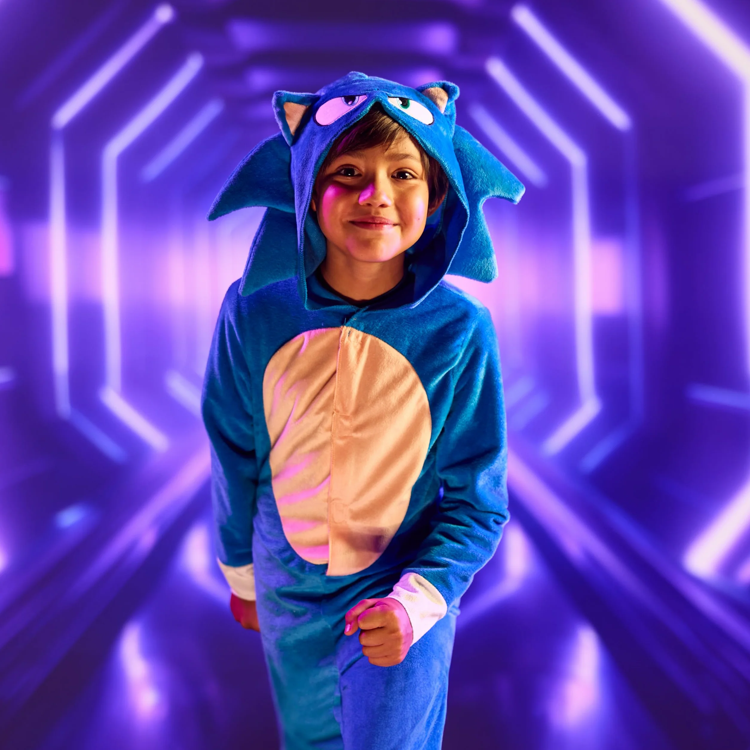 Sonic, Disfraz Sonic clásico de película, para niños, azul sónico, de Disguise