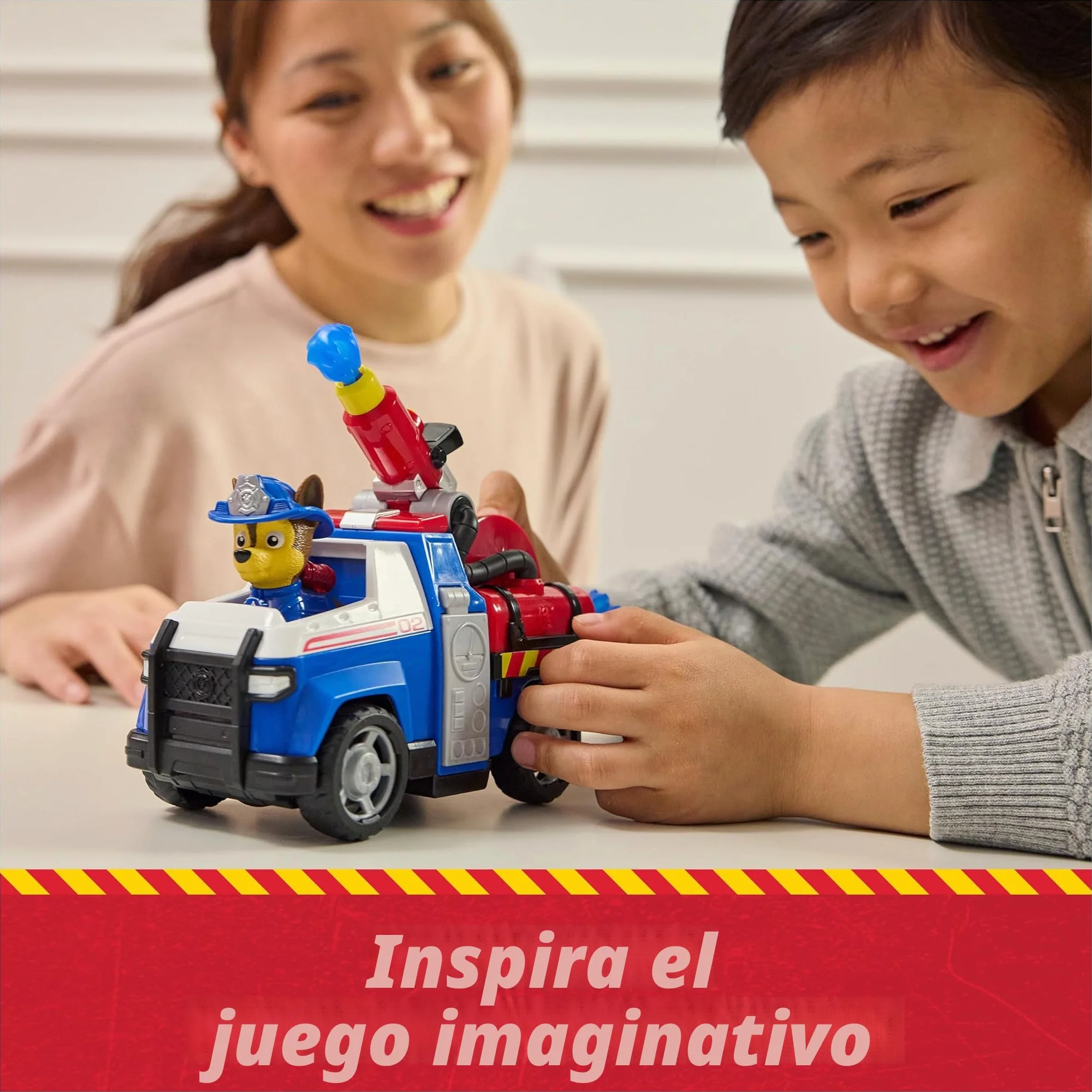 Paw Patrol Patrulla Canina Vehículo Figura Chase Fire Rescue Mission Bomberos Coche Juguete Infantil 3 Años