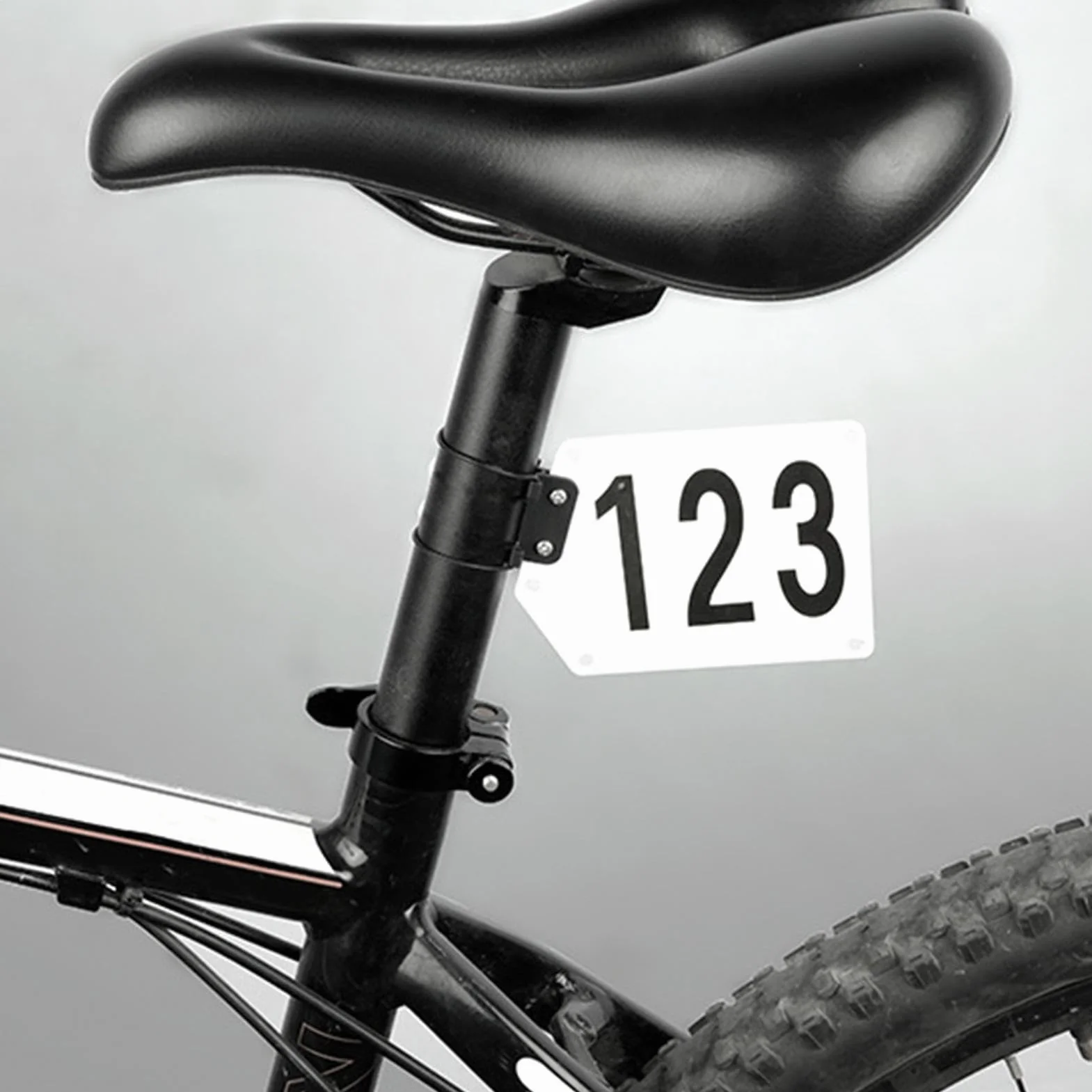 Monte Tag para Bicicletas Puerta de Placa de Número Duradero Ligero Accesorio Ciclismo Competiciones